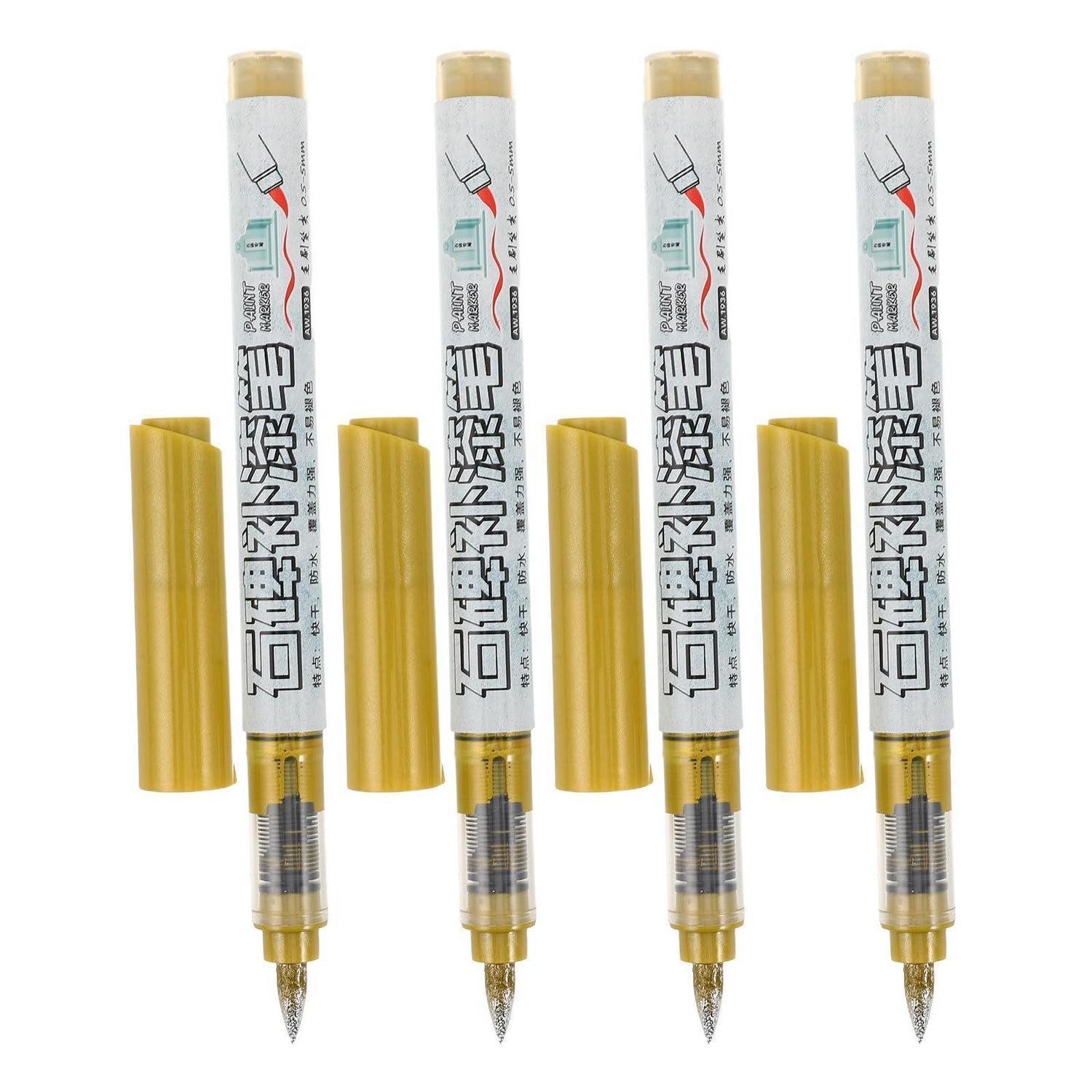LuxusKollektion Malstift Steinschreiber Gold 4Stk Außen Präzisionsspitze