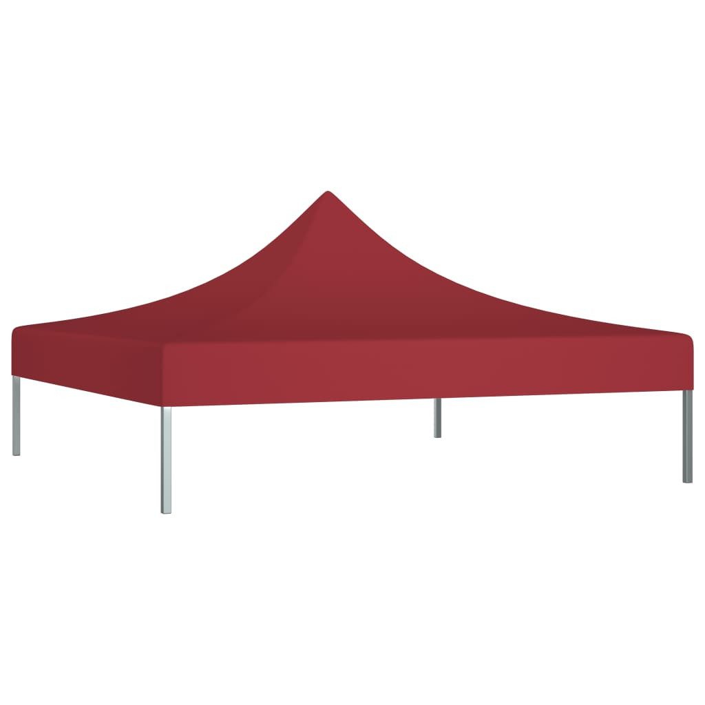 vidaXL Partyzelt, Pavillon-Dach 3x3 m Burgunderrot 270 g/m²