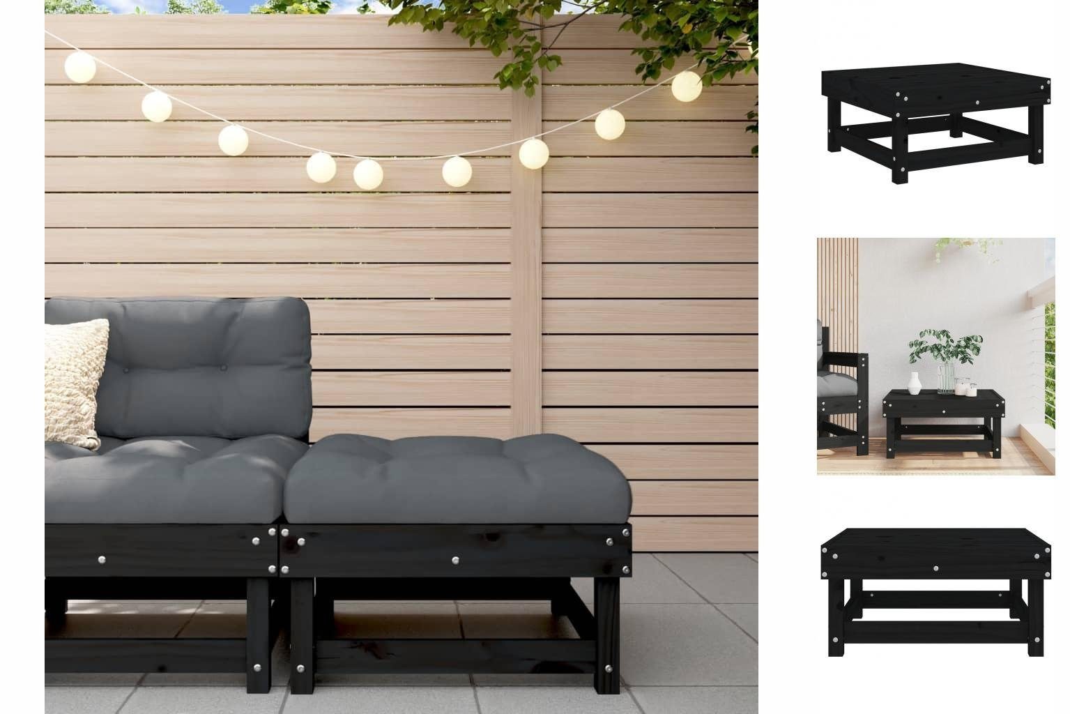 Gartenhocker Aus Massivholz Douglasie – Mit Stauraum, Lattenförmiger Sitz, Modular Erweiterbar