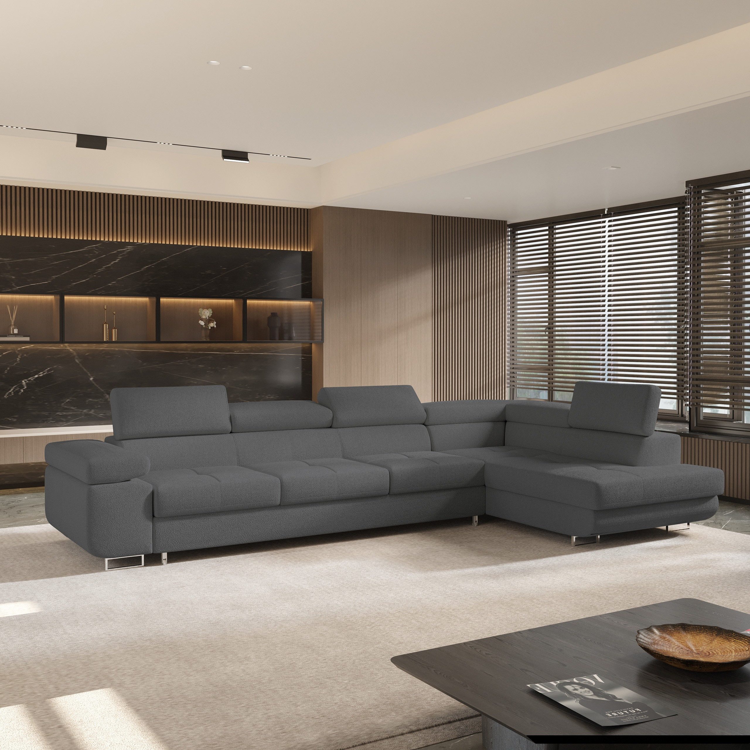 Masseno Ecksofa VICENTE mit Schlaffunktion L-Form, günstig online kaufen