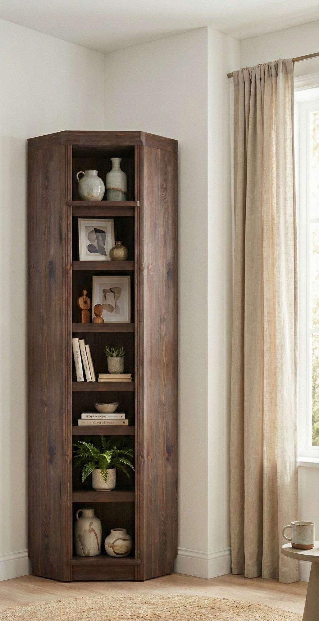 OTTO home Eckregal Soeren Regal Höhe 220 cm, massive Kiefer, FSC®-zertifiziert, passend für Regale Soeren mit einer Tiefe von 29 cm