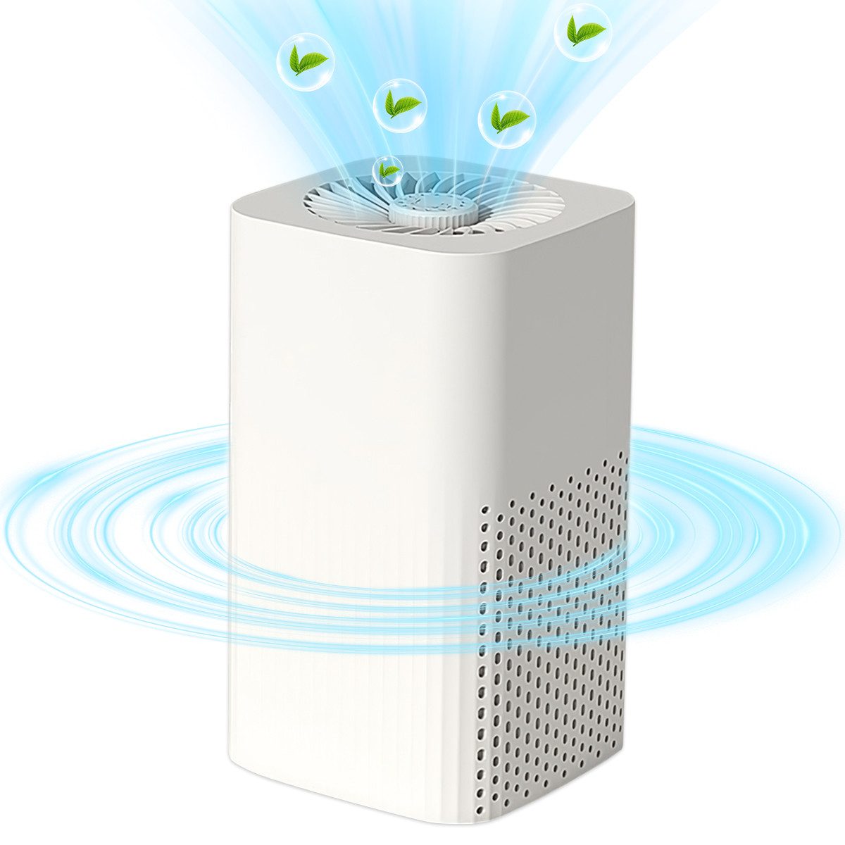 ZEUOPQ Luftreiniger Luftreiniger Diffuser HEPA-Filter USB leise für Büro/Zuhause, für 15 m² Räume, Beseitigt Geruch und Formaldehyd, desinfiziert und entfernt Bakterien