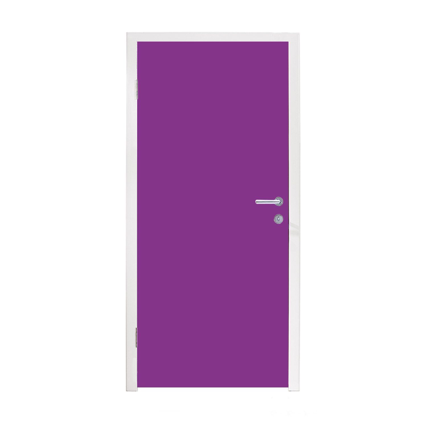 MuchoWow Türtapete Lila - Farben - Unifarben, Matt, bedruckt, (1 St), Fototapete für Tür, Türaufkleber, 75x205 cm