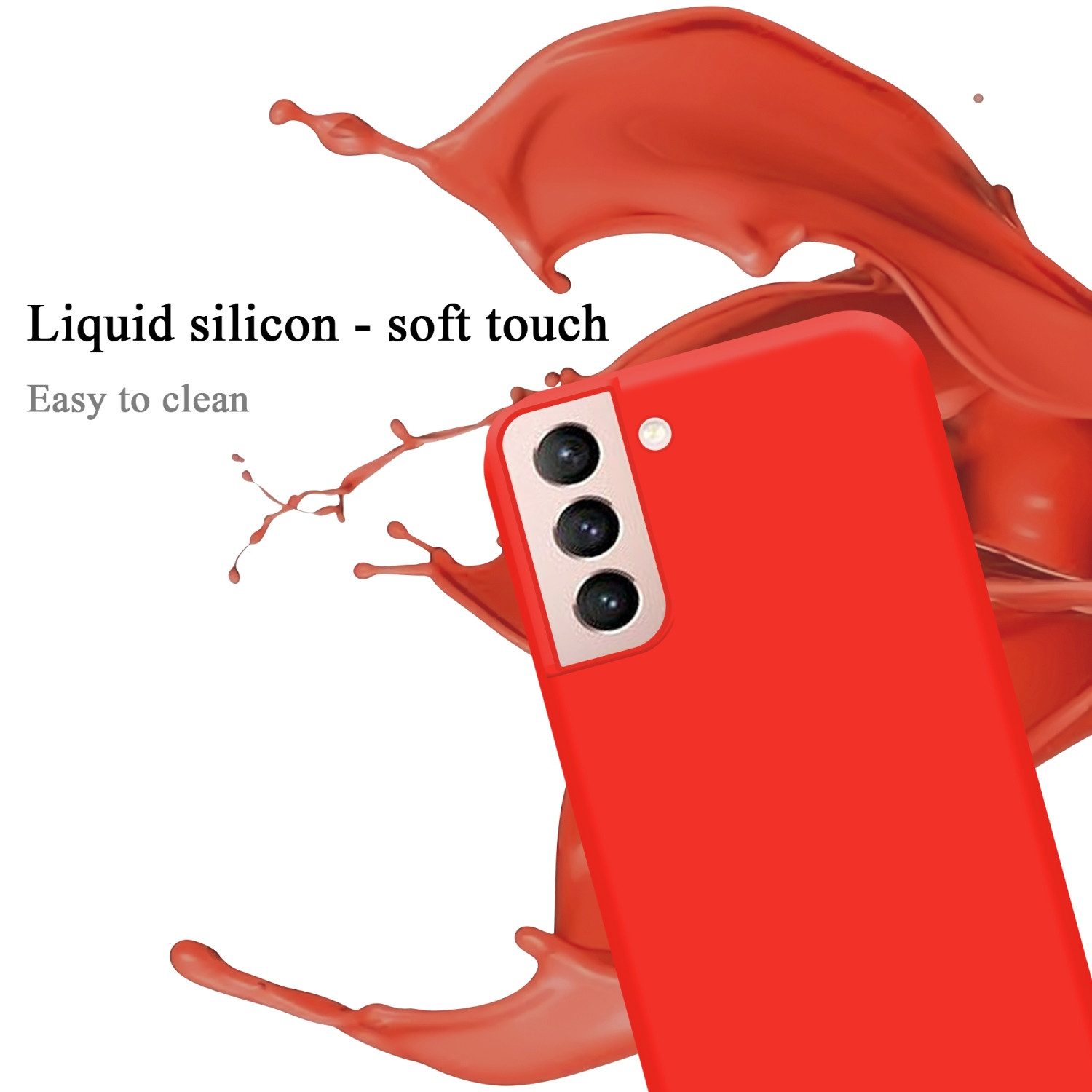 Cadorabo Handyhülle für Samsung Galaxy S22 Hülle Samsung Galaxy S22, Flexible Hülle TPU Silikon Schutzhülle Back Cover Case