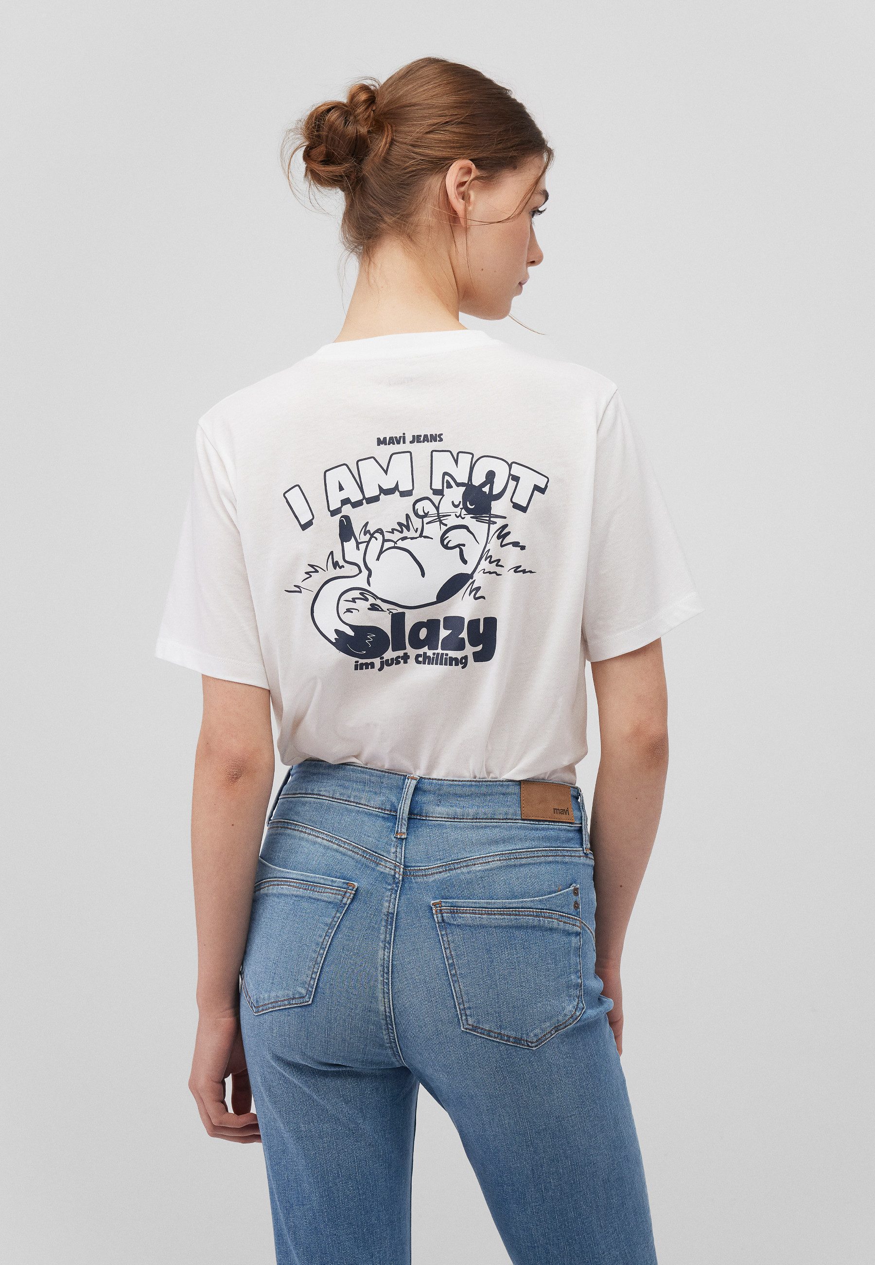 Mavi T-Shirt CAT CHILLING TEE Print günstig online kaufen