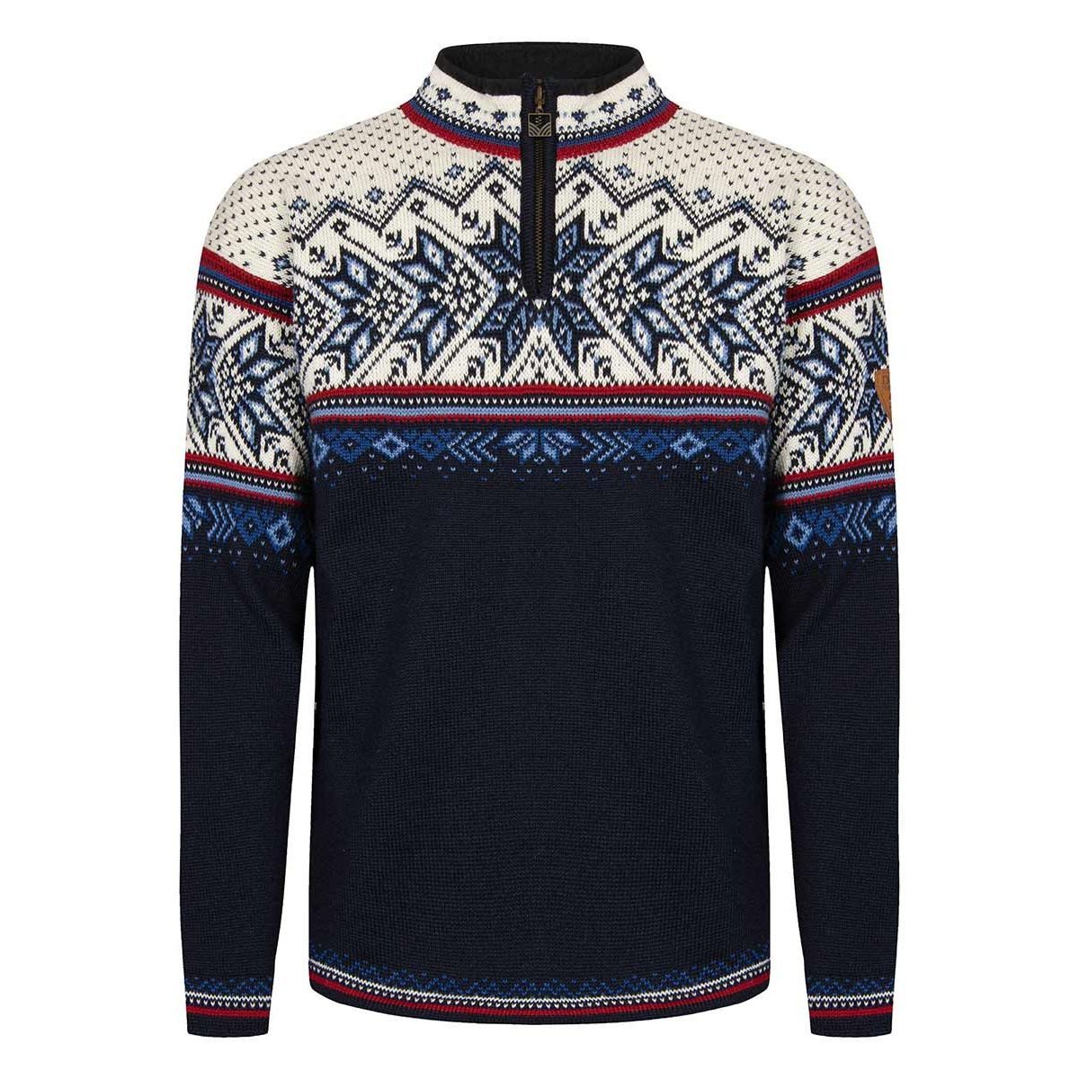 Dale of Norway Sweatshirt Vail Masc Sweater Hochwertiger Skisport-Pullover aus norwegischer Wolle mit