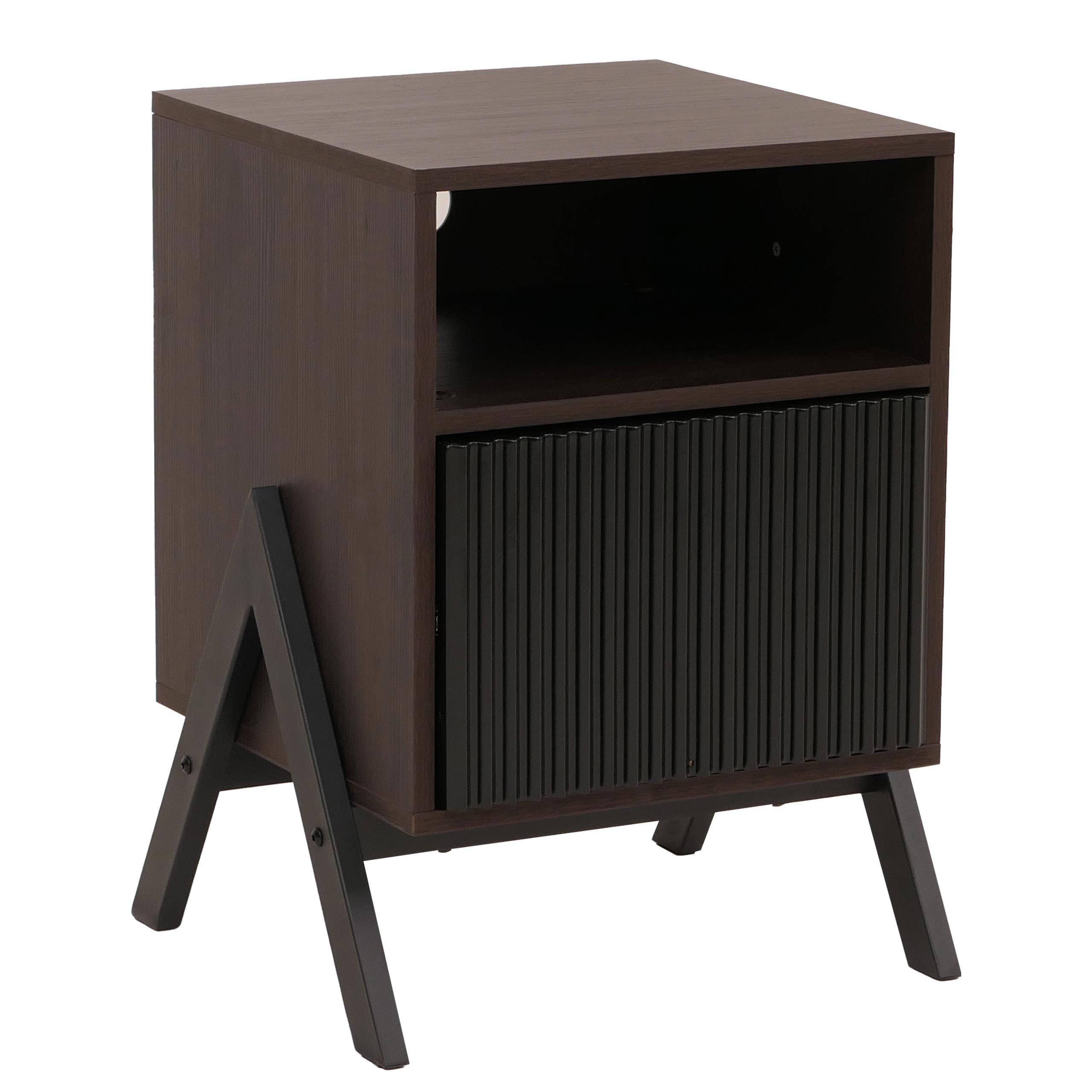 MCW Nachttisch MCW-O40-NT, Mit Kabelloch auf der Rückseite