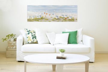 KUNSTLOFT Gemälde Brise der Nordseeluft 150x50 cm, Leinwandbild 100% HANDGEMALT Wandbild Wohnzimmer