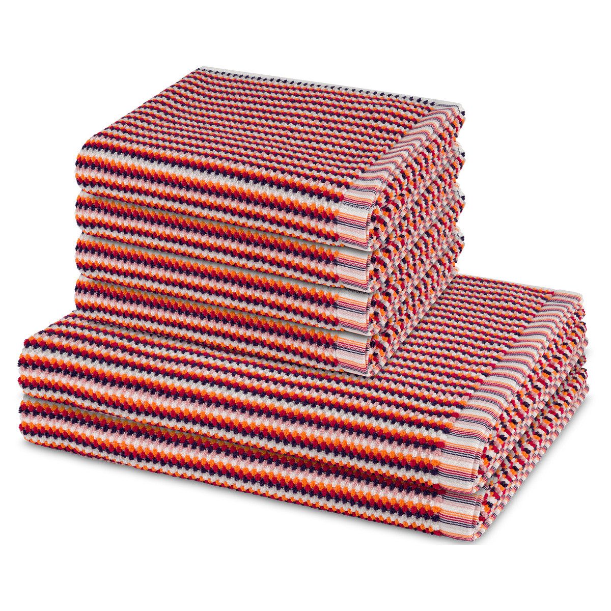 Möve Handtuch Set Bliss, Walkfrottee (Spar-Set, 6-St), 4 X Handtuch 2 X Duschtuch im Set - Baumwolle - Saugstark