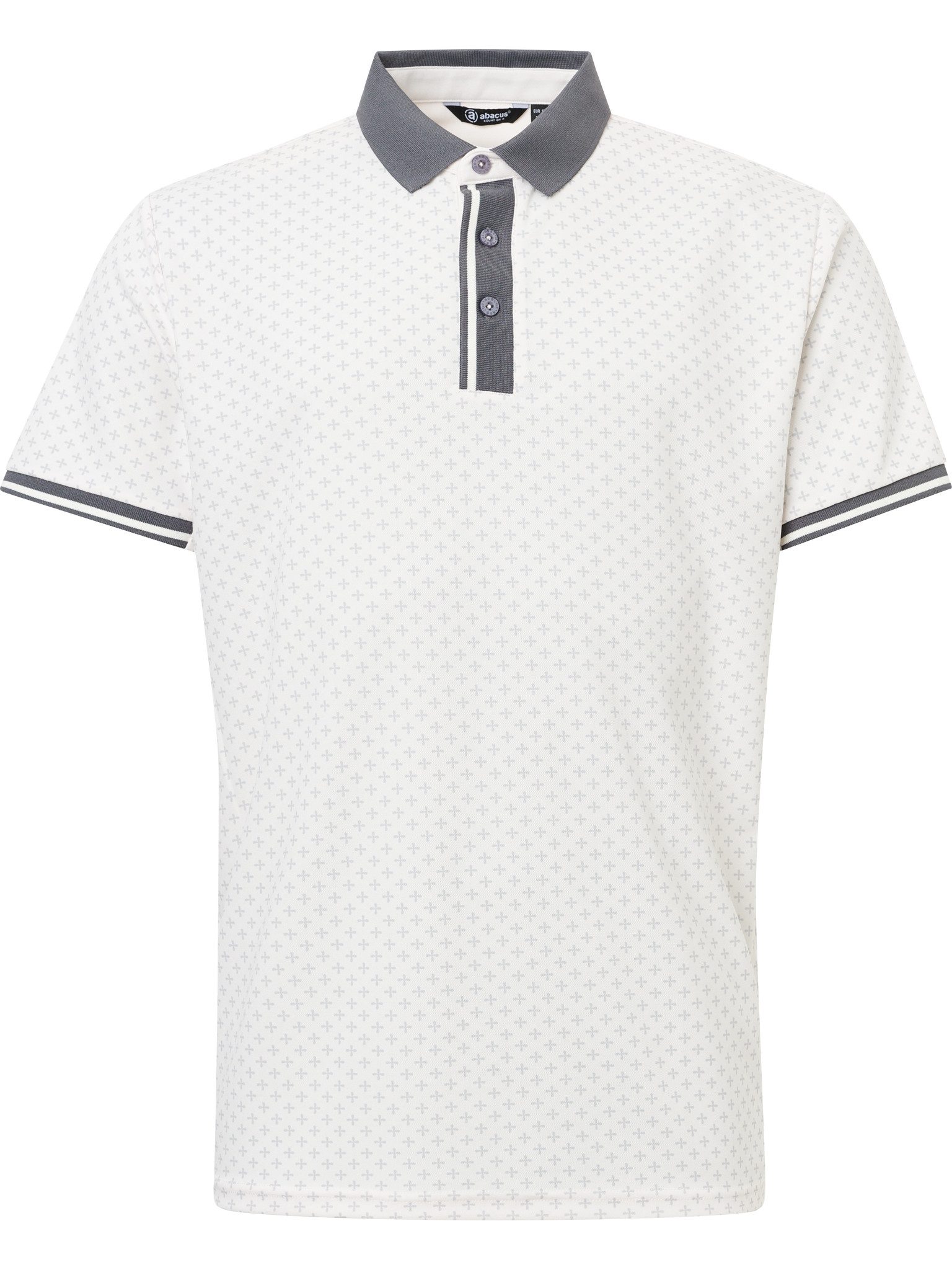 Poloshirt Abacus Golf Polo Dunsten Weiß-Grau Herren