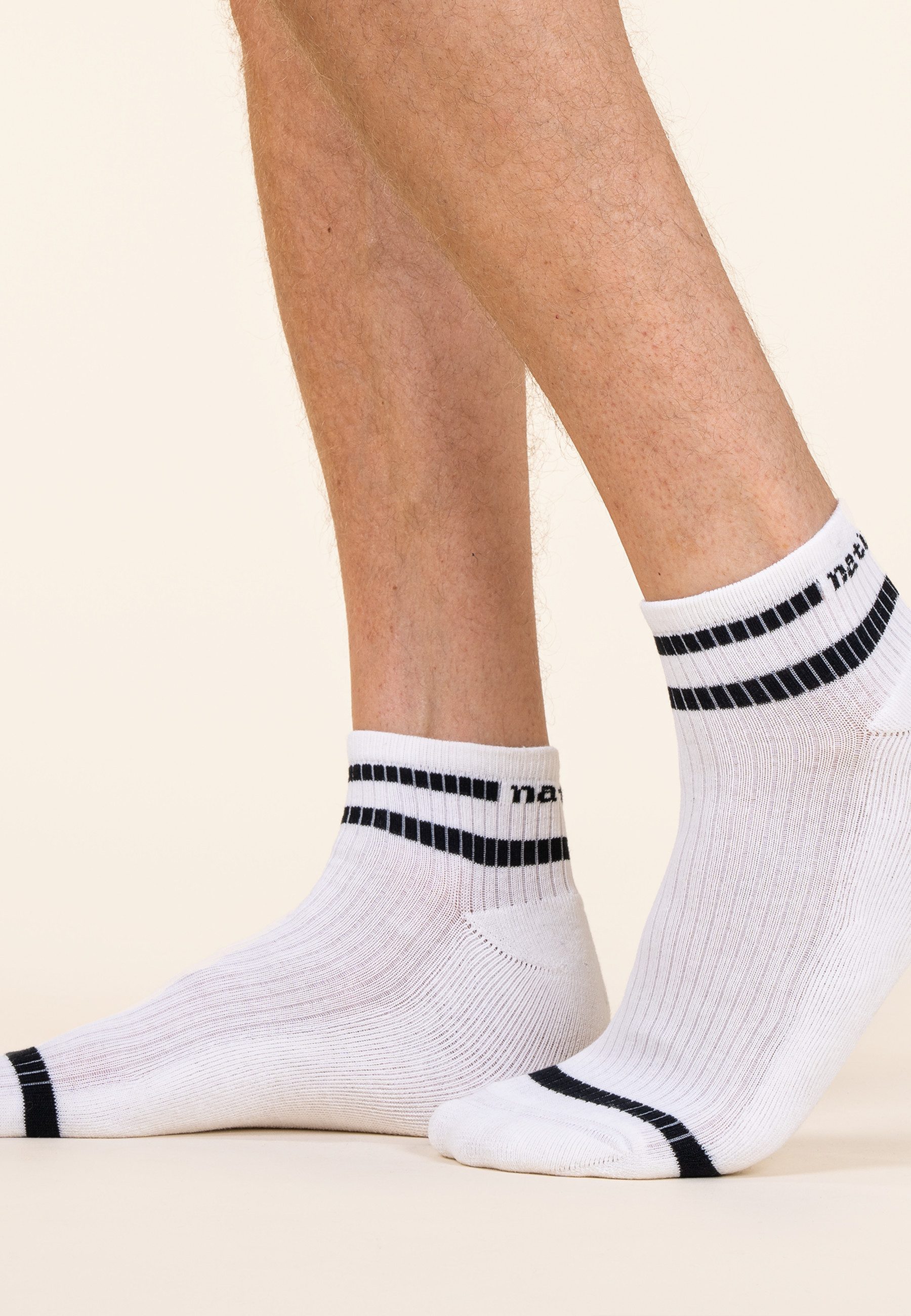 LIVING CRAFTS Sneakersocken ORELL, 2er Pack GOTS zertifiziert