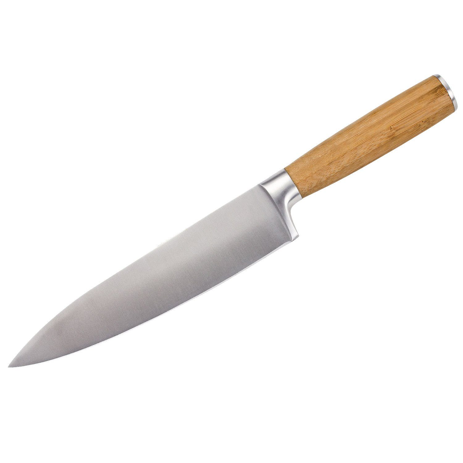 Allzweckmesser Kochmesser mit Bambusgriff, 32 cm, Edelstahlklinge