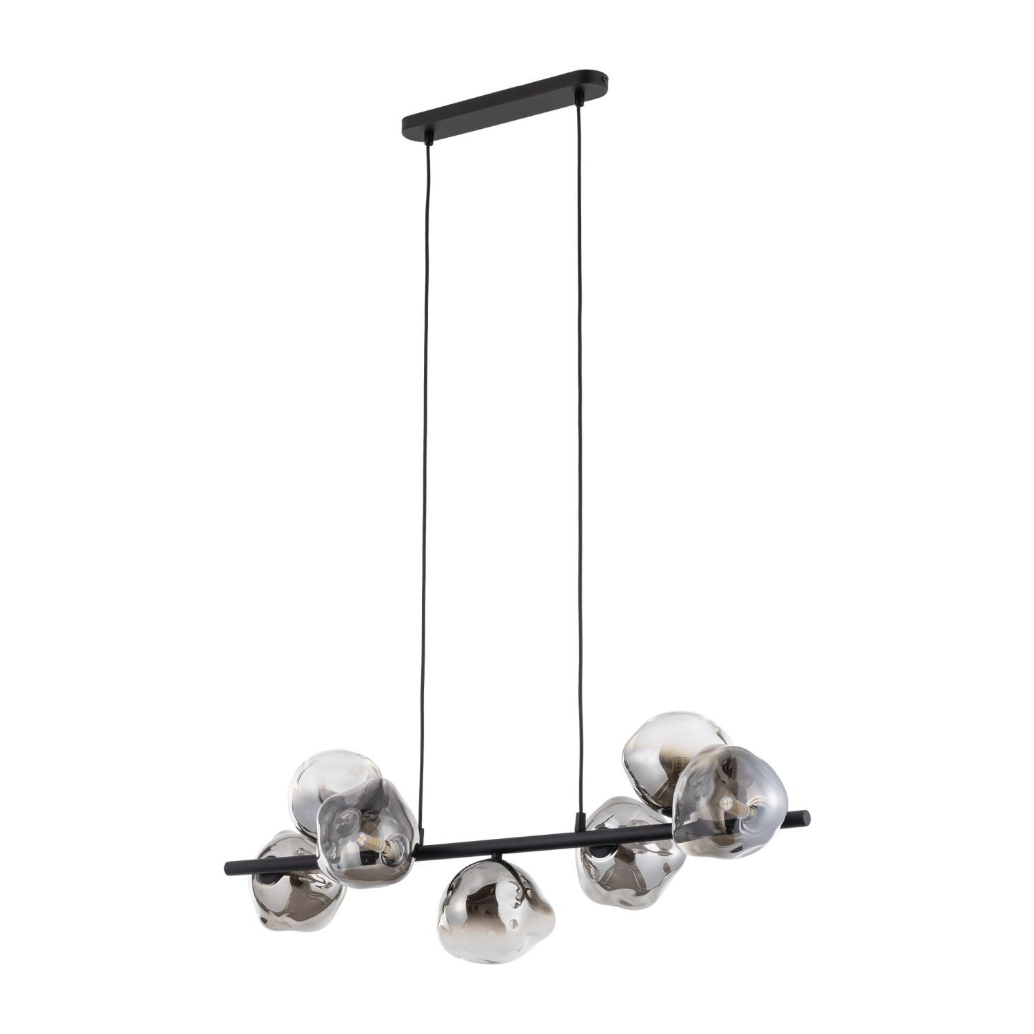 Licht-Erlebnisse Pendelleuchte GALAXY, ohne Leuchtmittel, Schwarze Hängelampe geometrisch modern Pendelleuchte Lampe