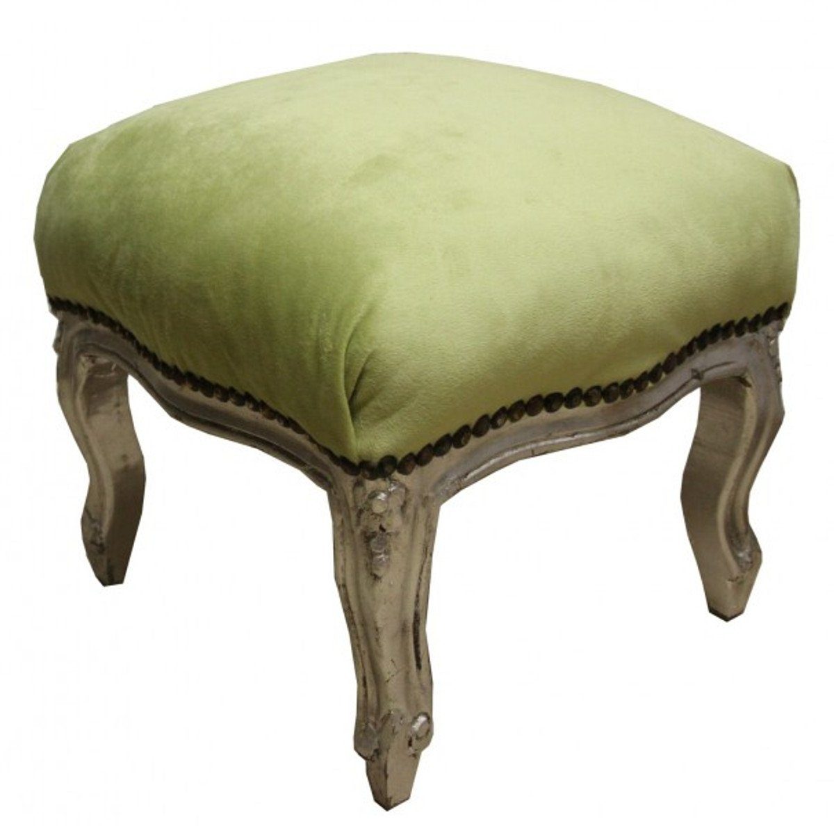 Casa Padrino Fußhocker Barock Fußhocker Jägergrün günstig online kaufen