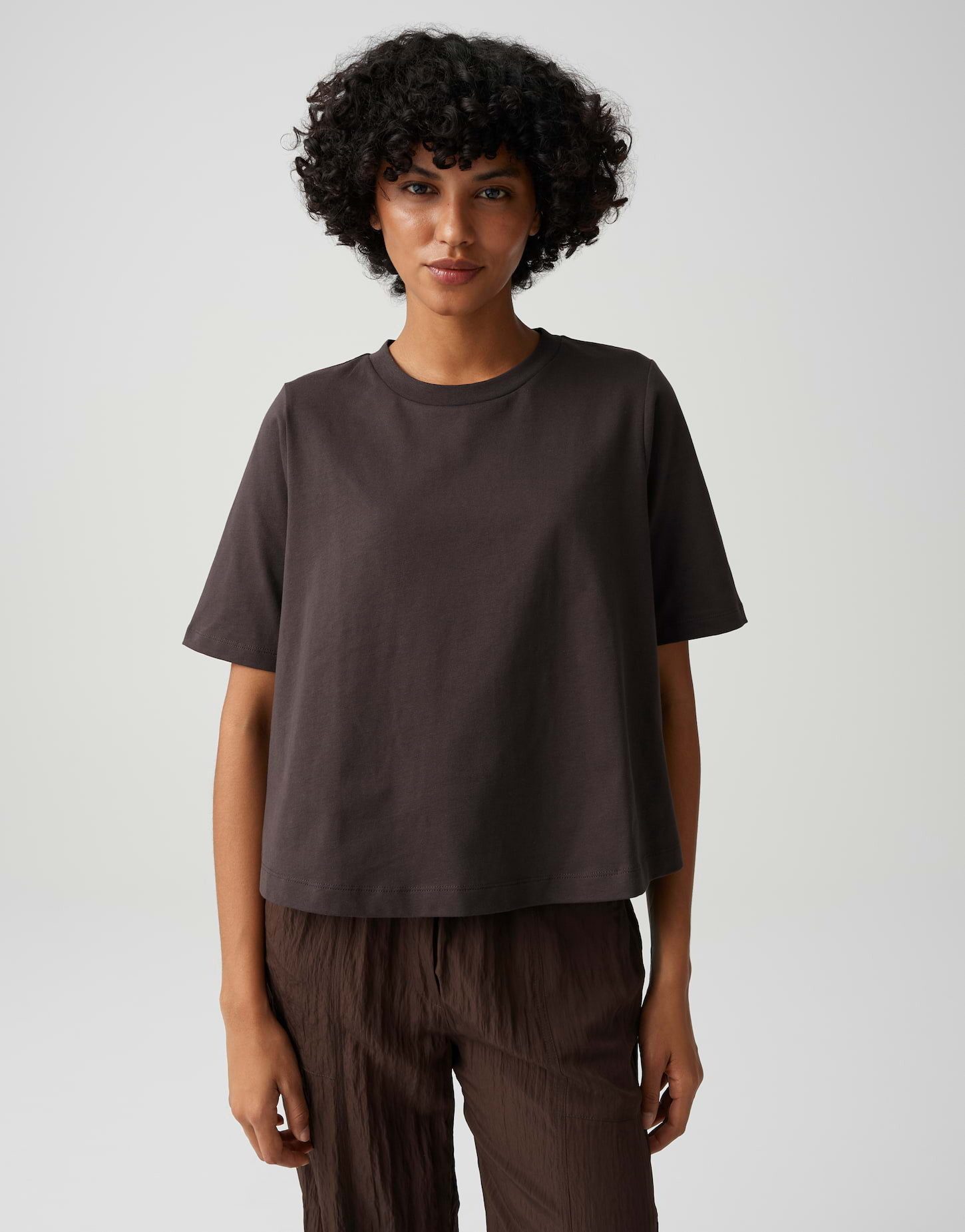 OPUS T-Shirt Sisani aus Jersey mit lockerer Passform pflegeleicht, glatter Griff, Casual