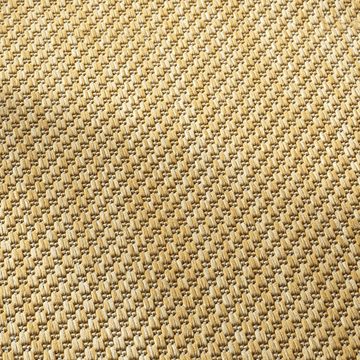 Teppich Moderner Sisalteppich flachgewebt für In- & Outdoor • in gelb, Carpetia, rechteckig, Höhe: 1 mm