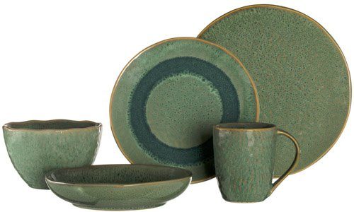 Becher LEONARDO 430 Keramik, 6-teilig Matera, ml, grün