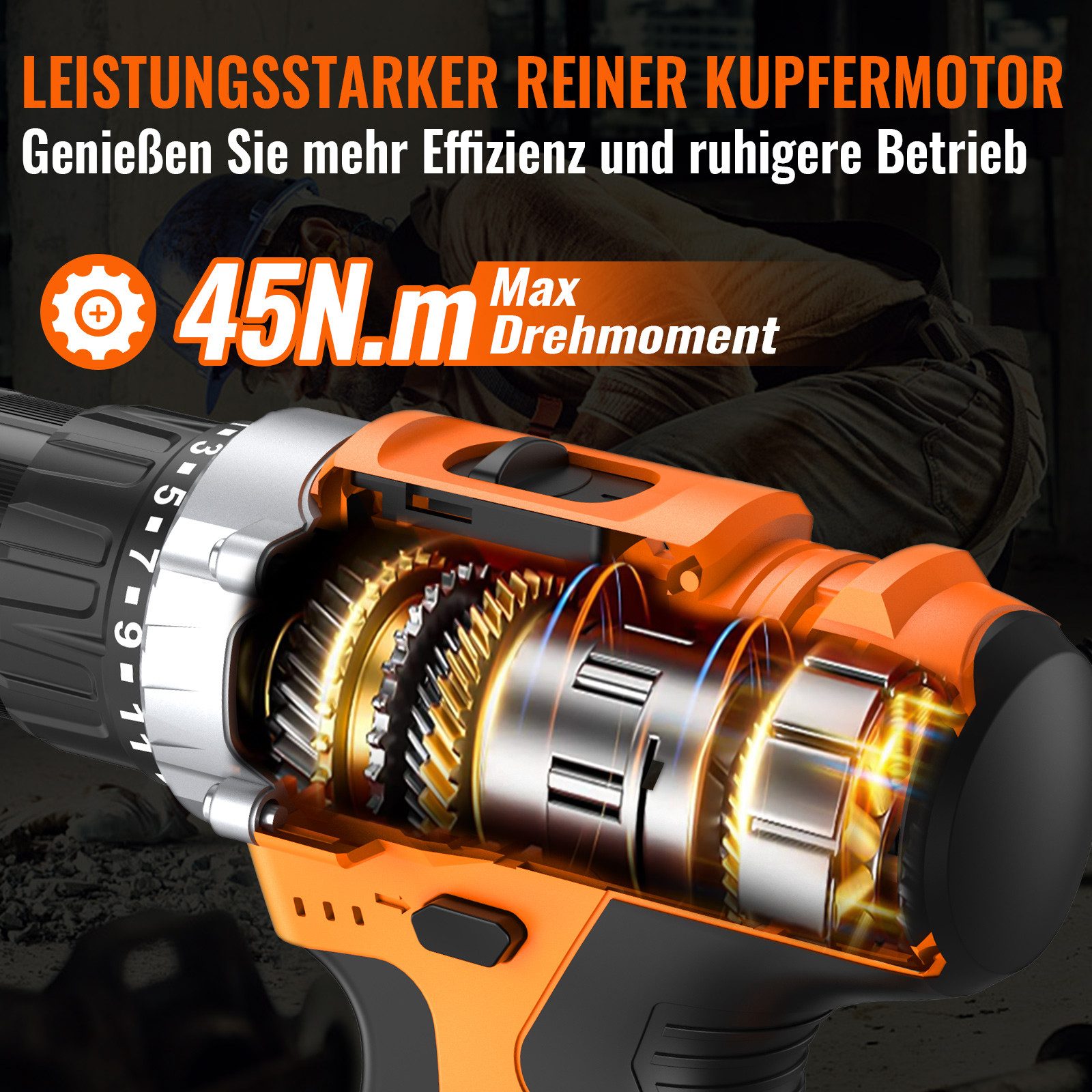 CONENTOOL Akku-Schraubendreher 48V Akkuschrauber Akku-Bohrschrauber mit günstig online kaufen