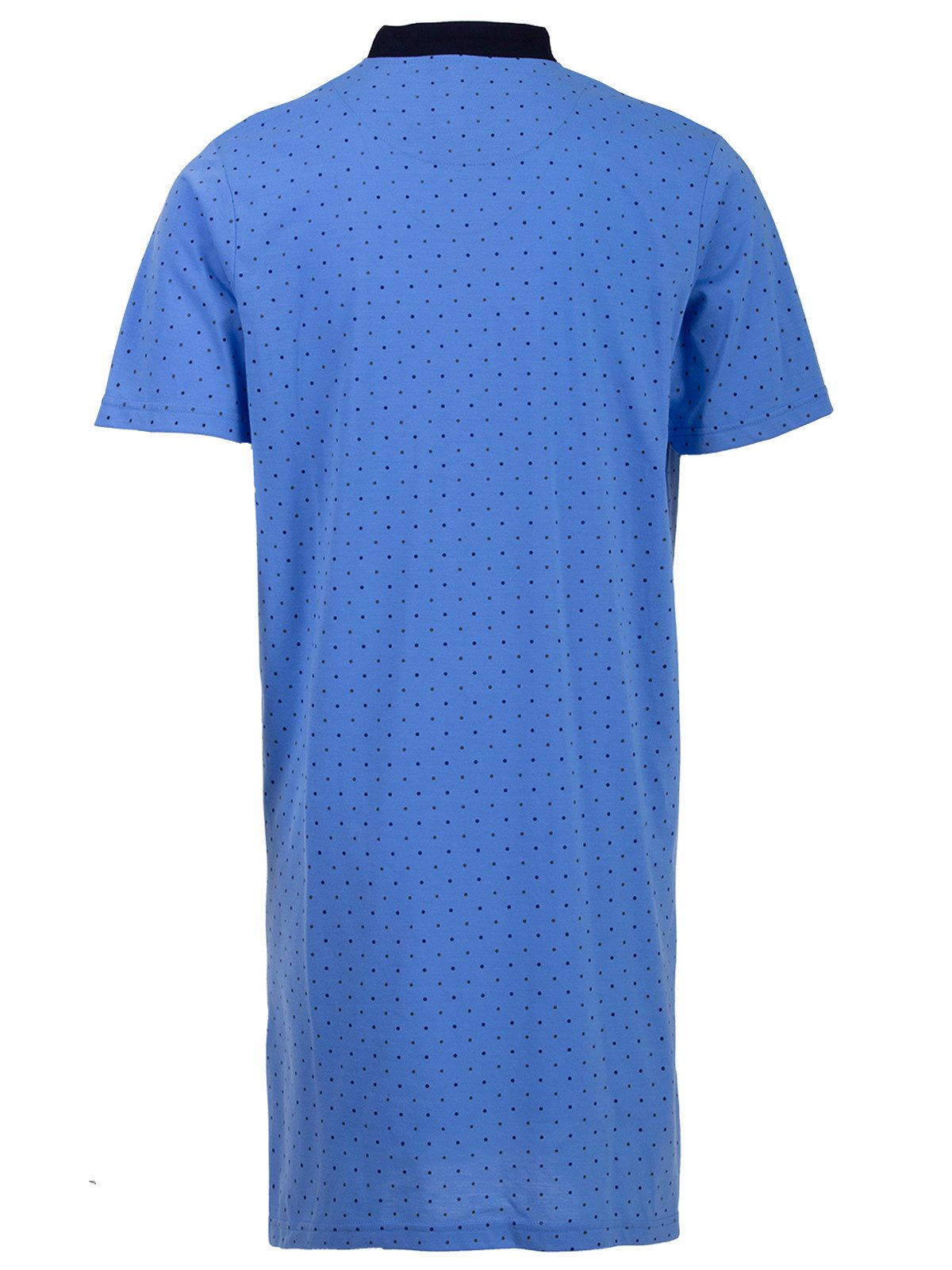 Henry Terre Nachthemd Nachthemd Kurzarm - Stehkragen mit Punkten