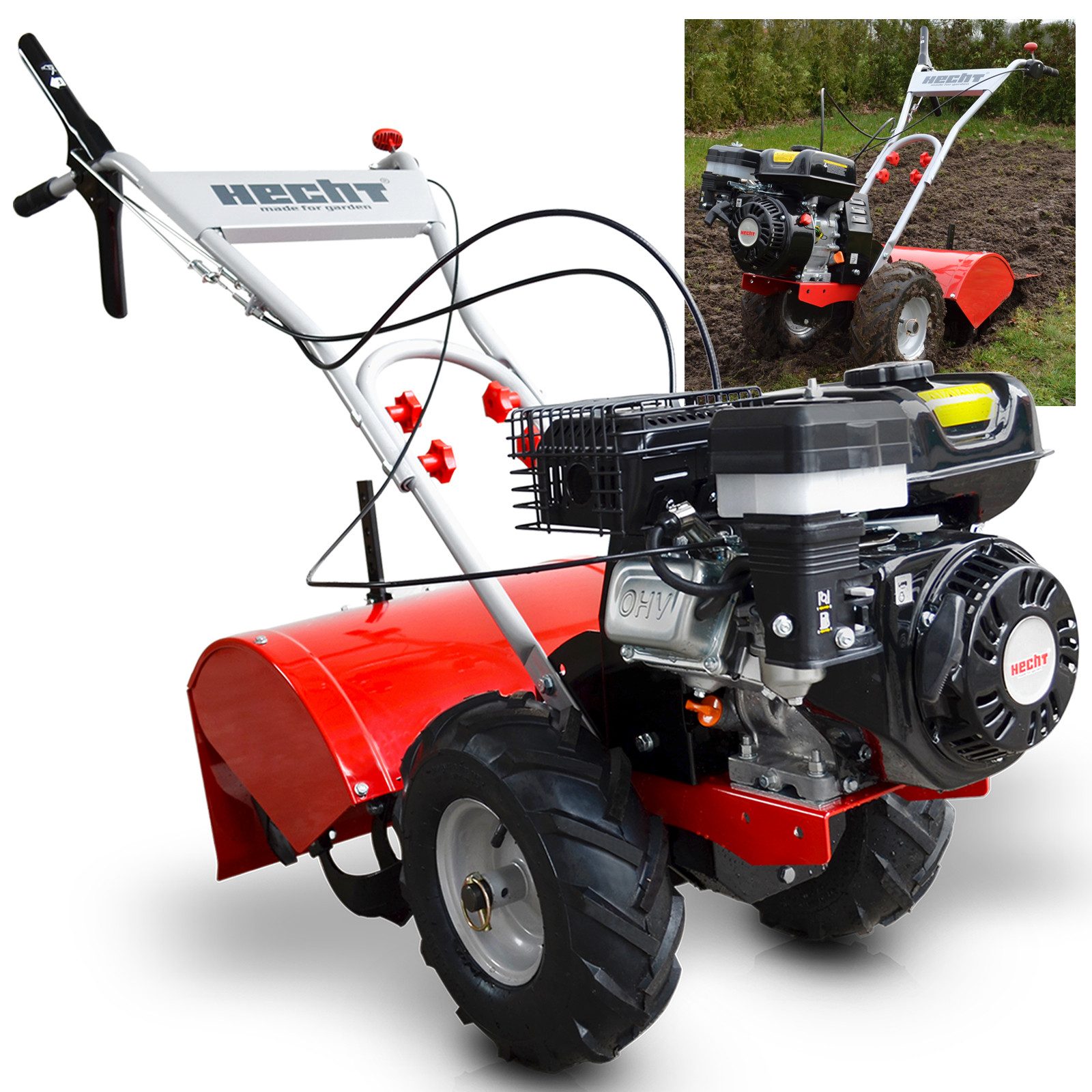 Hecht Benzinmotorhacke Gartenfräse 750, 50,00 cm günstig online kaufen