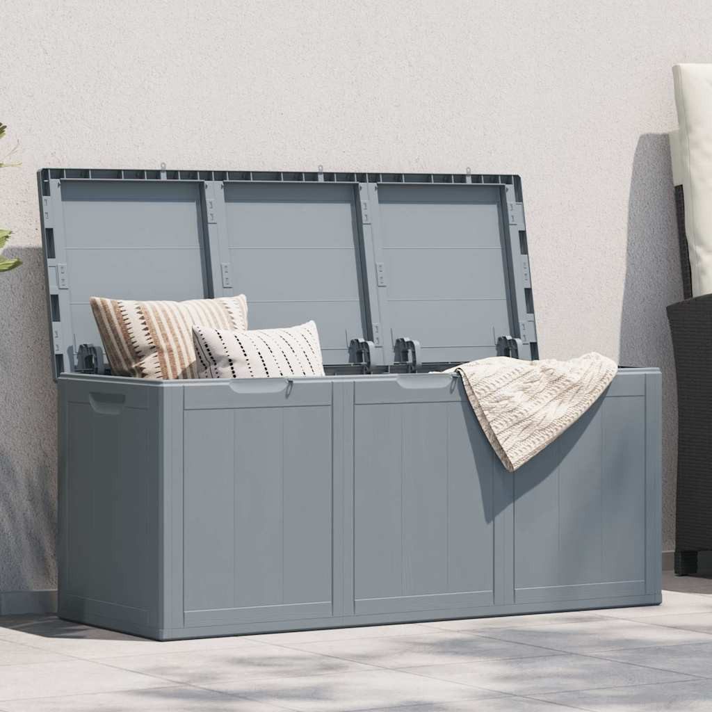 furnicato Gartenbox Garten-Aufbewahrungsbox 270 L Grau günstig online kaufen