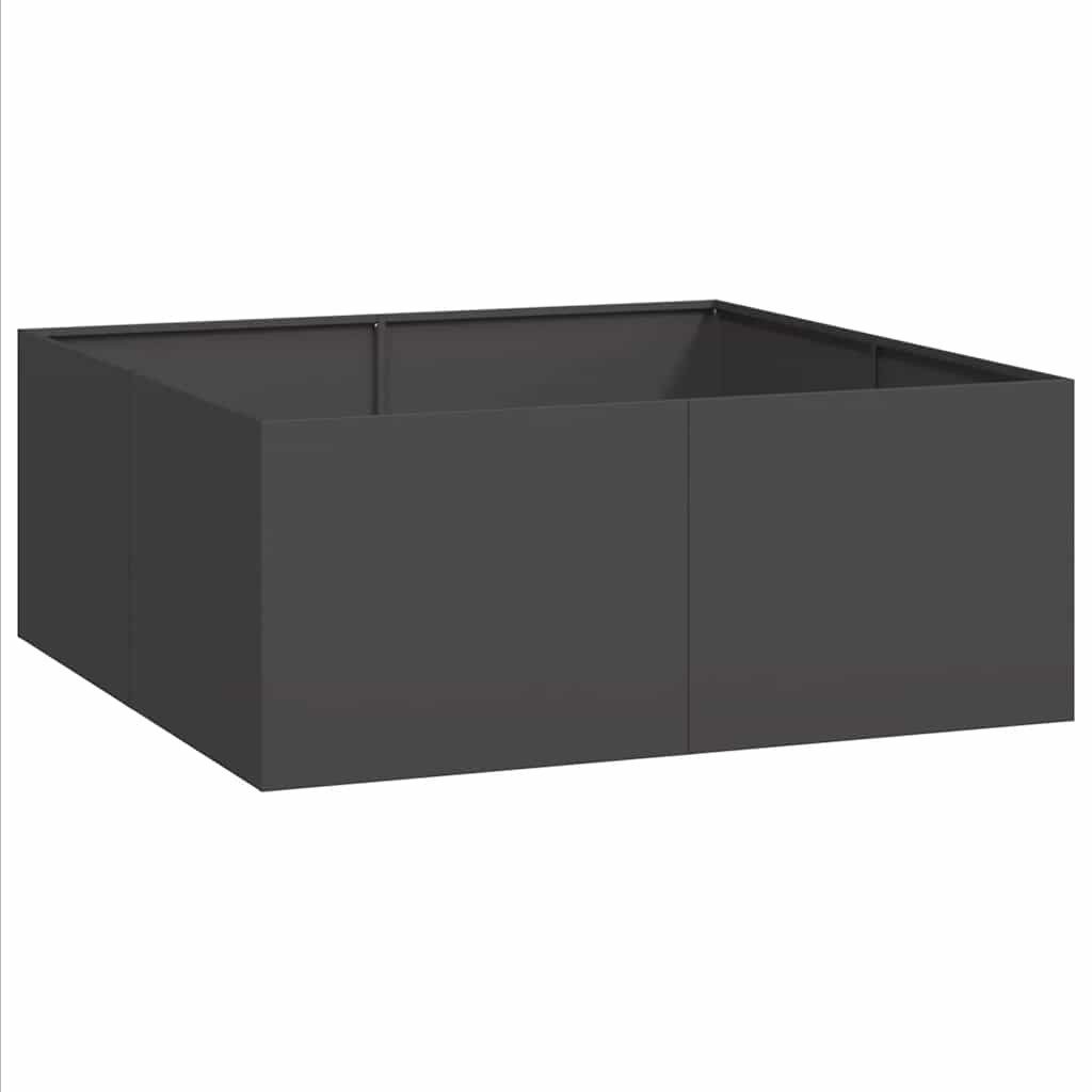 Thumbnail - vidaXL Pflanzkübel, Pflanzkübel Schwarz 100x100x40 cm Stahl