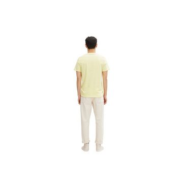 TOM TAILOR T-Shirt gelb regular fit (1-tlg)