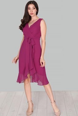 Modabout Abendkleid Damen Abendkleid Midikleid Schulterfrei - NELB0063D2245FŞY (1-tlg)