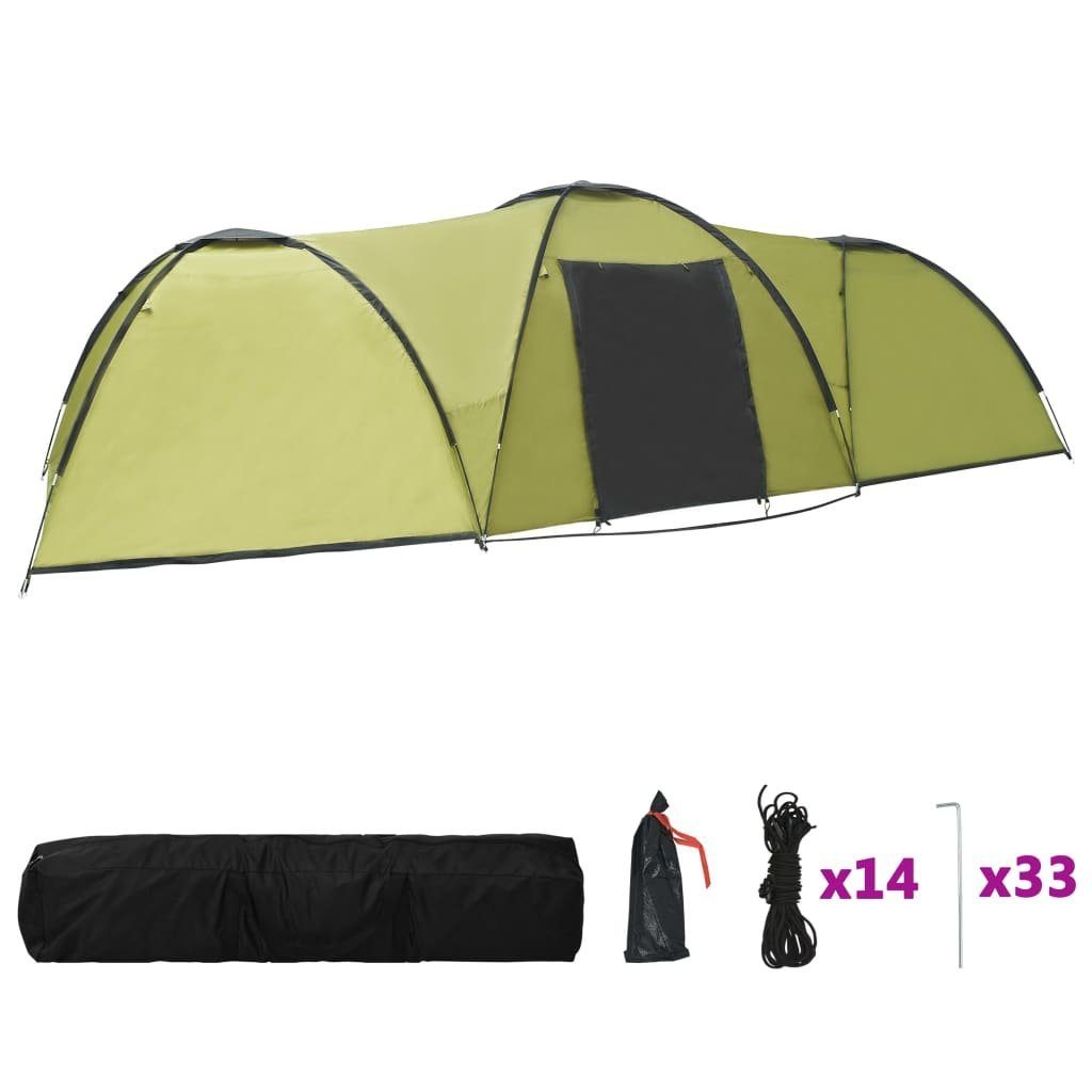 DOTMALL Kuppelzelt Camping-Zelt für 8 Personen,Familienzelt Stehhöhe 1900mm Grün