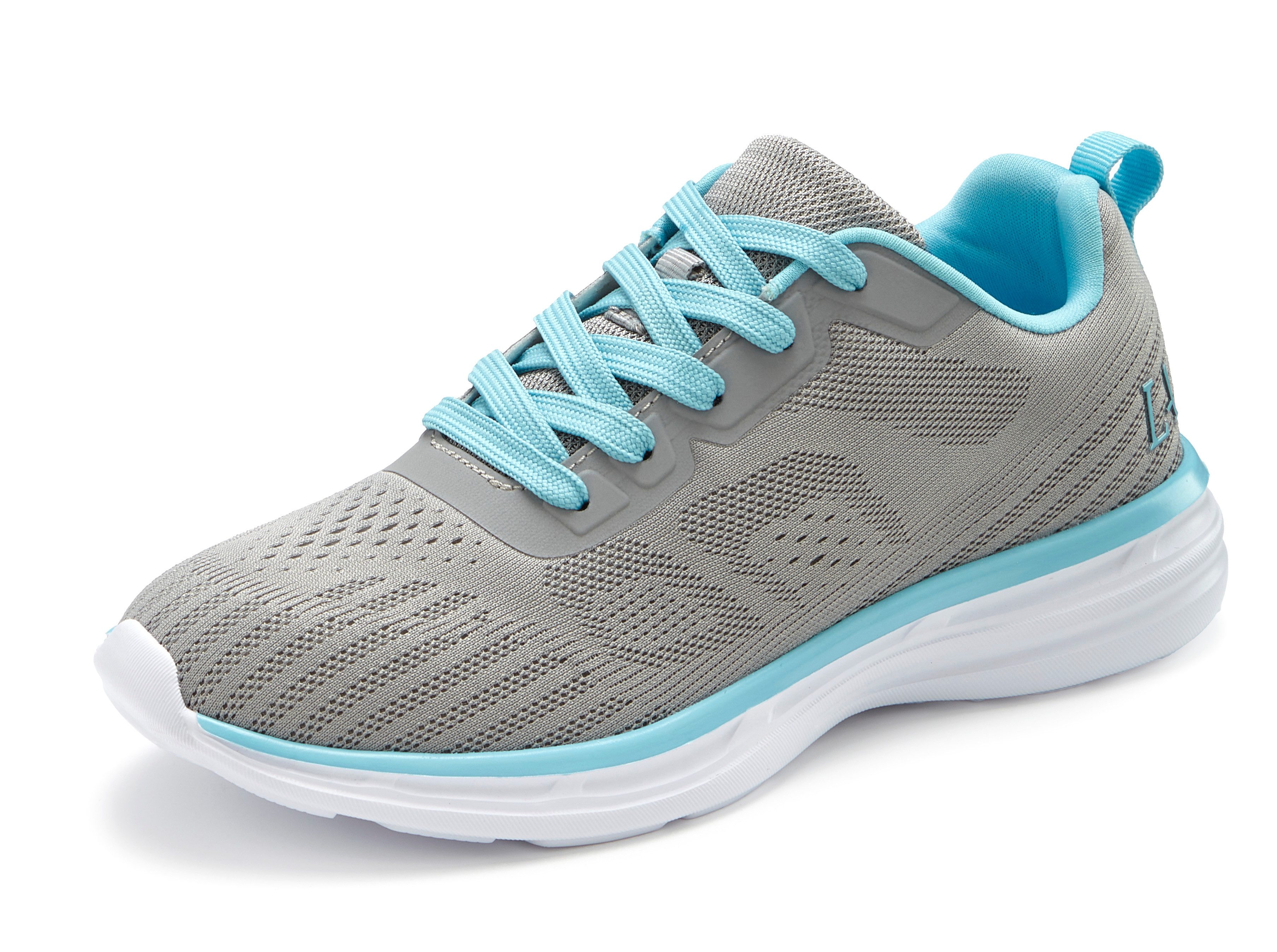 LASCANA Freizeitschuh, Halbschuh, Turnschuhe, Sneaker mit farbigen Details im sportiven Look VEGAN