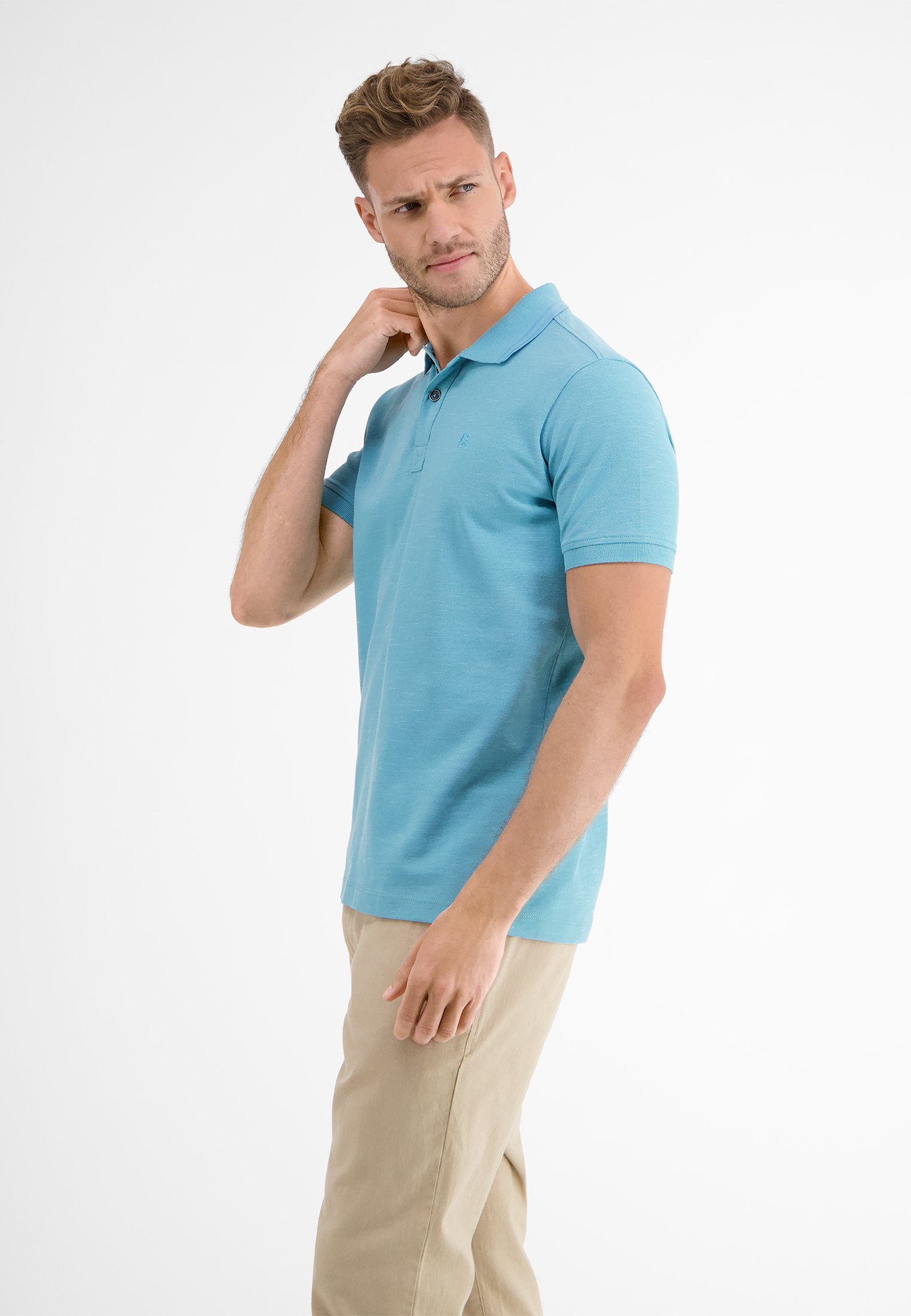 LERROS Poloshirt Poloshirt in Two-Tone-Piqué
