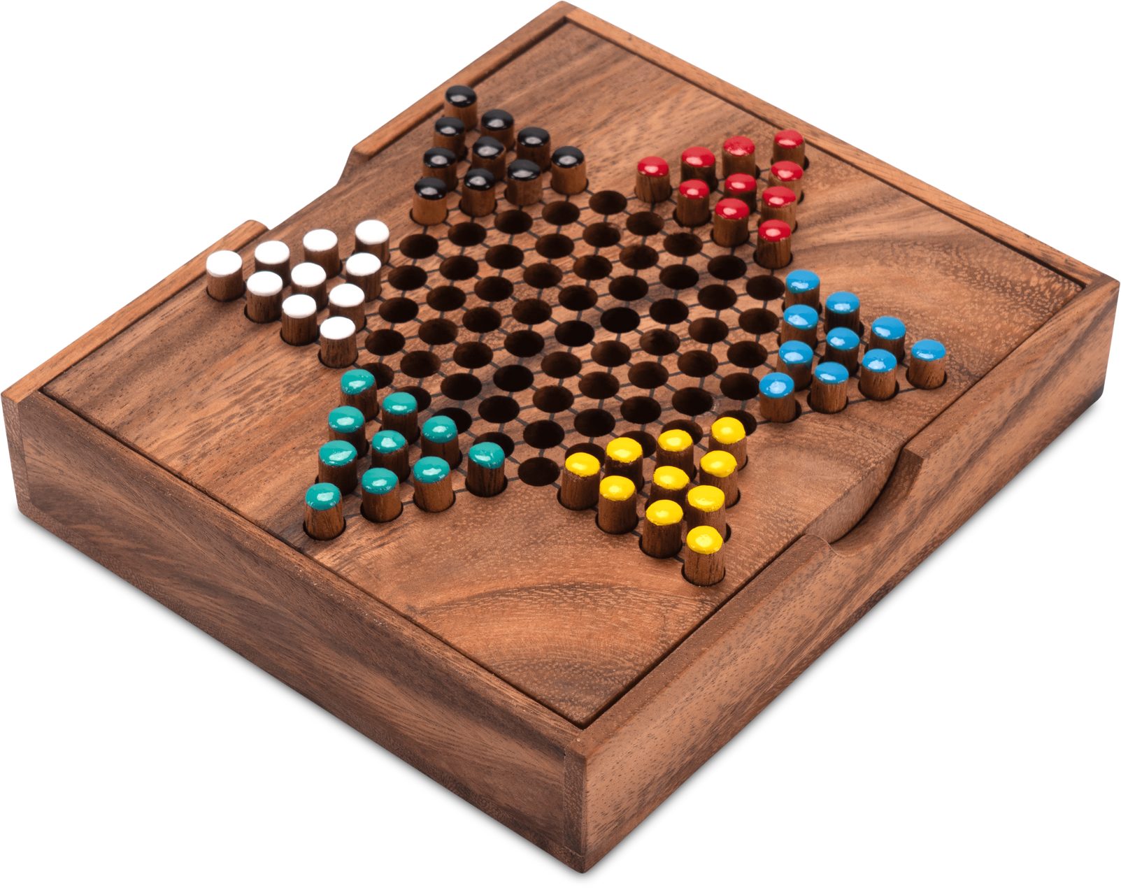 LOGOPLAY Spiel Halma Gr. S, Gesellschaftsspiel, Halma Gr. S Gesellschaftsspiel aus Holz 2 6 Spieler, kompakt &