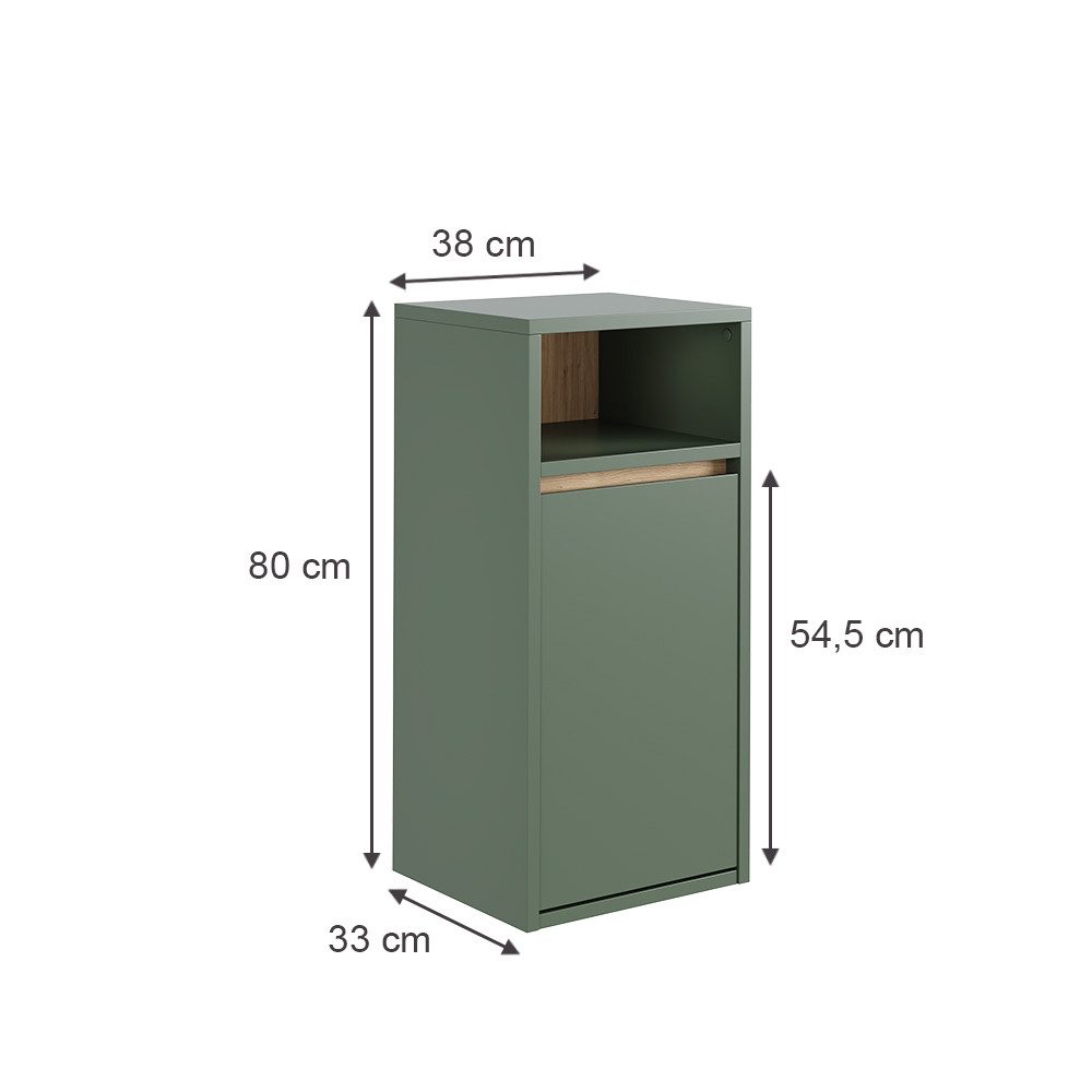 Vicco Wäscheschrank Viola, Grün/Artisan, 38 x günstig online kaufen
