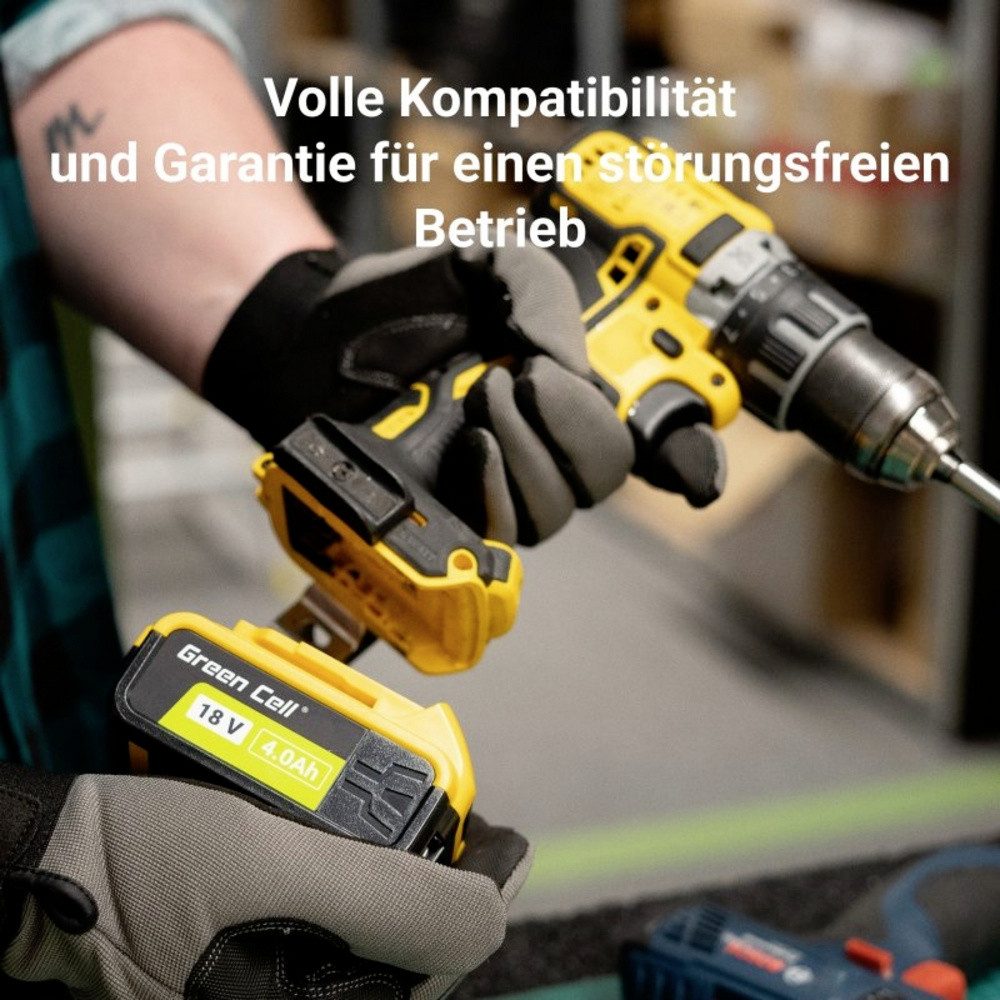 Green Cell Green Cell GC-PTDW18V5 DCB184 Werkzeug-Akku 18 V 5.0 Ah Li-Ion Akku