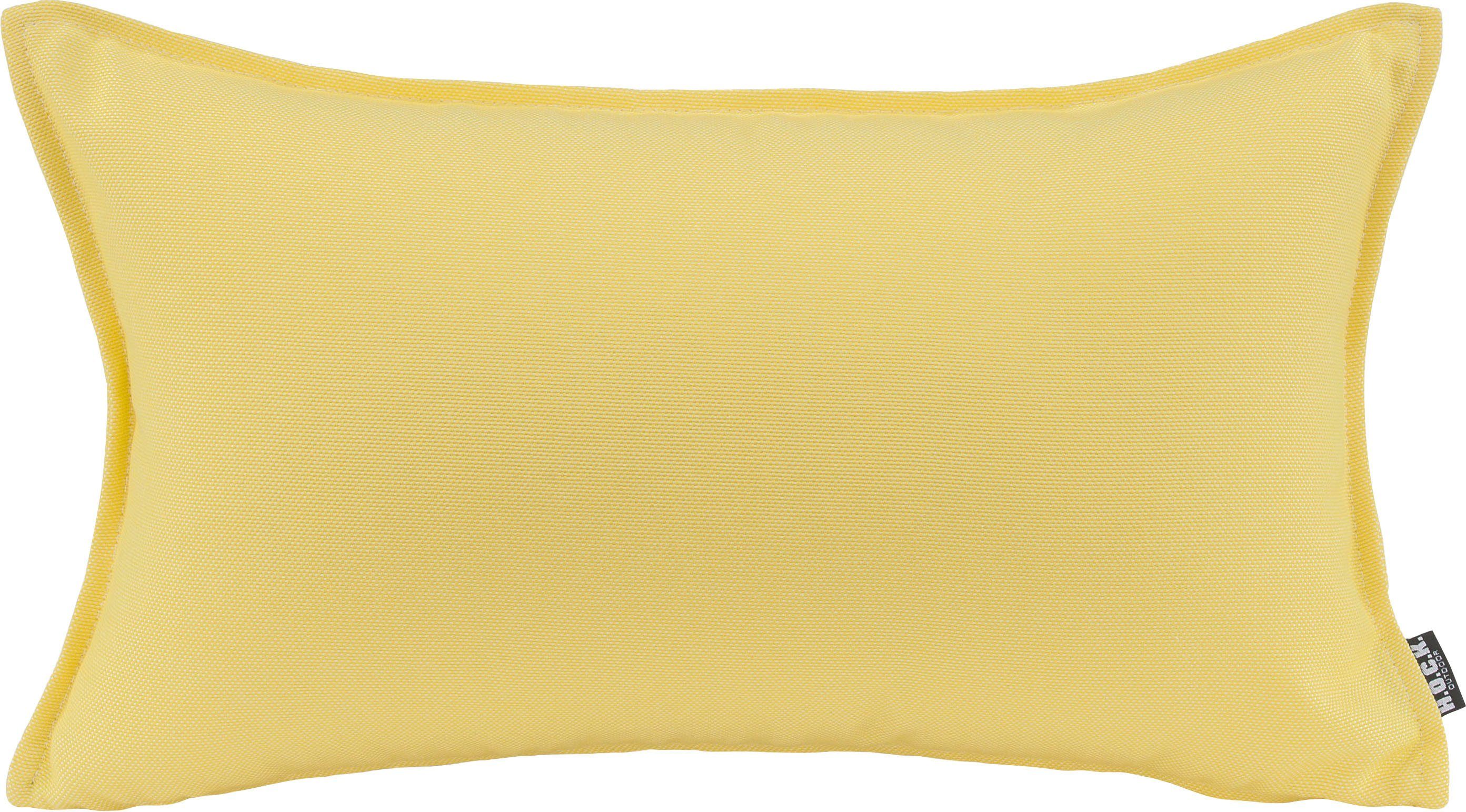 Füllung, 1 H.O.C.K. Caribe, Stück lemon Kissenhülle Dekokissen mit wasserabweisend, yellow