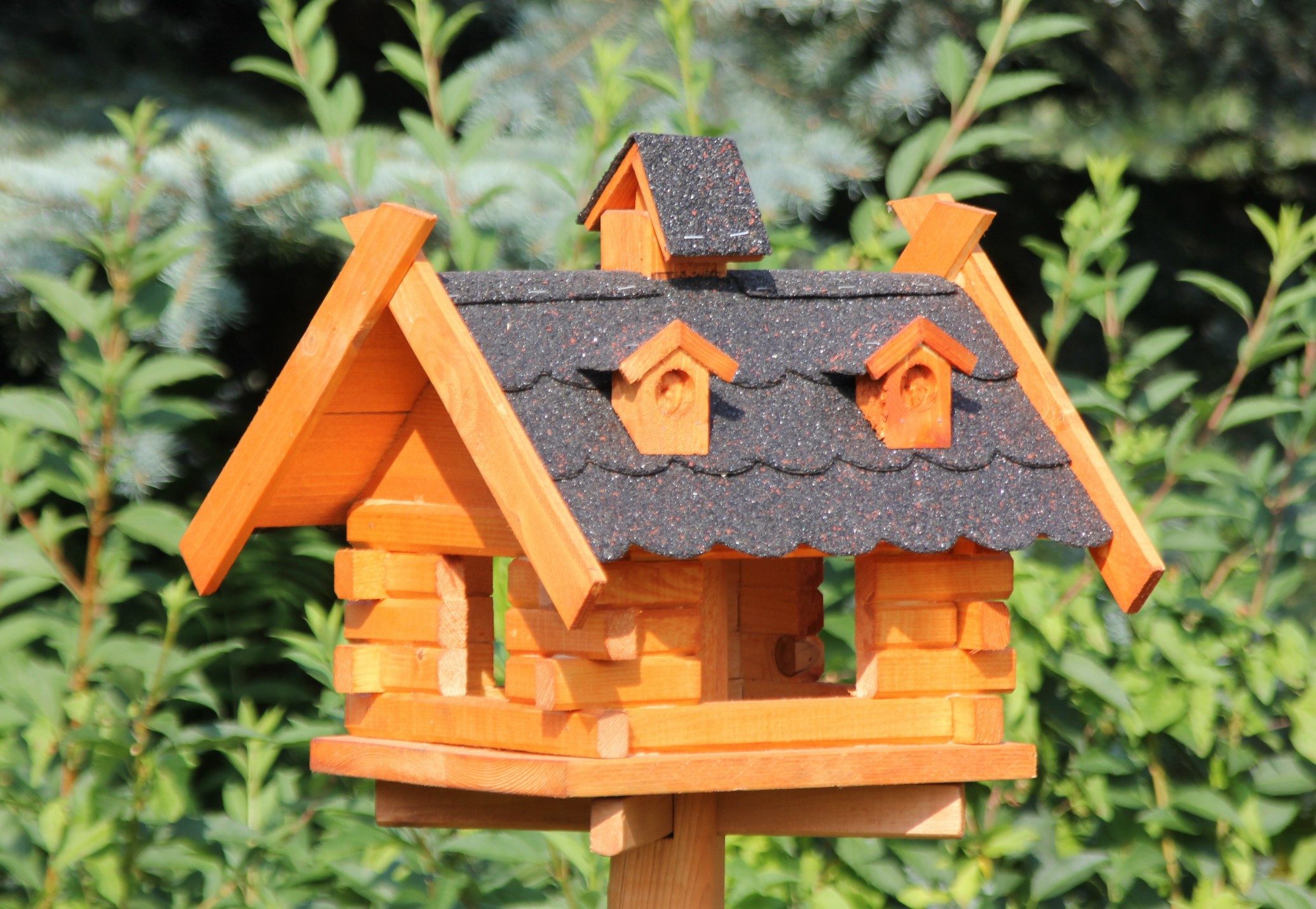 Vogelhaus Rechteckiges Vogelhaus aus Holz 36 x 36 cm behandelt Typ 8