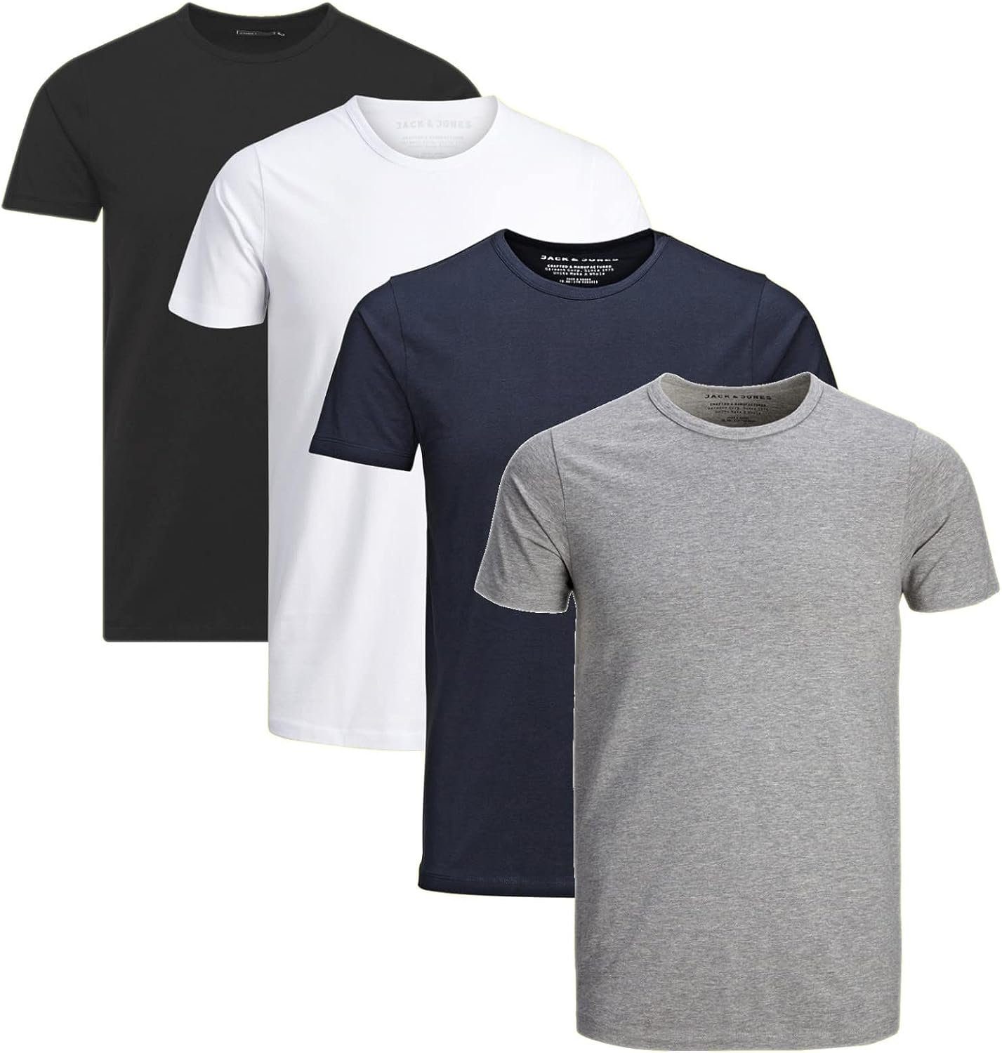 Jack & Jones T-Shirt (Sparset, 4er-Pack) Basic, Shirts, Rundhals 4er Mix 2