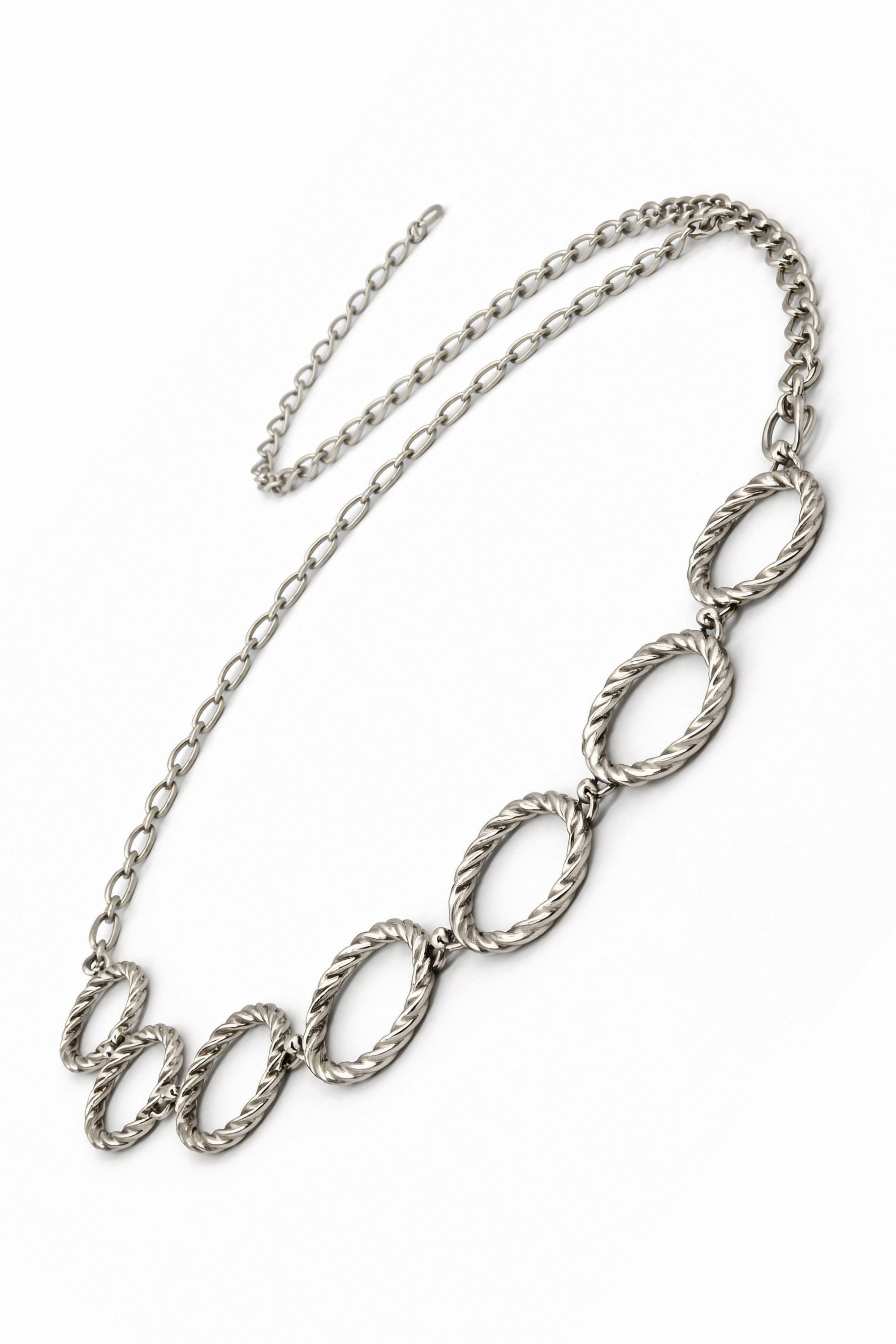 COLLEZIONE ALESSANDRO Kettengürtel Osaka mit in sich geflochtenen Metallteilen