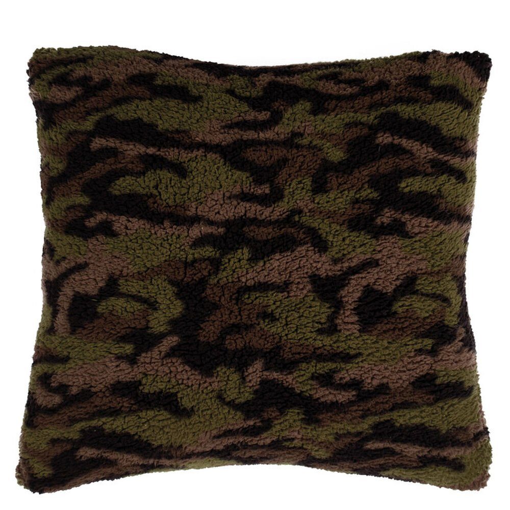 Kissenhüllen Reborn Camouflage, zoeppritz, mit Kunstfell-Vorderseite und bedruckter Jersey-Rückseite
