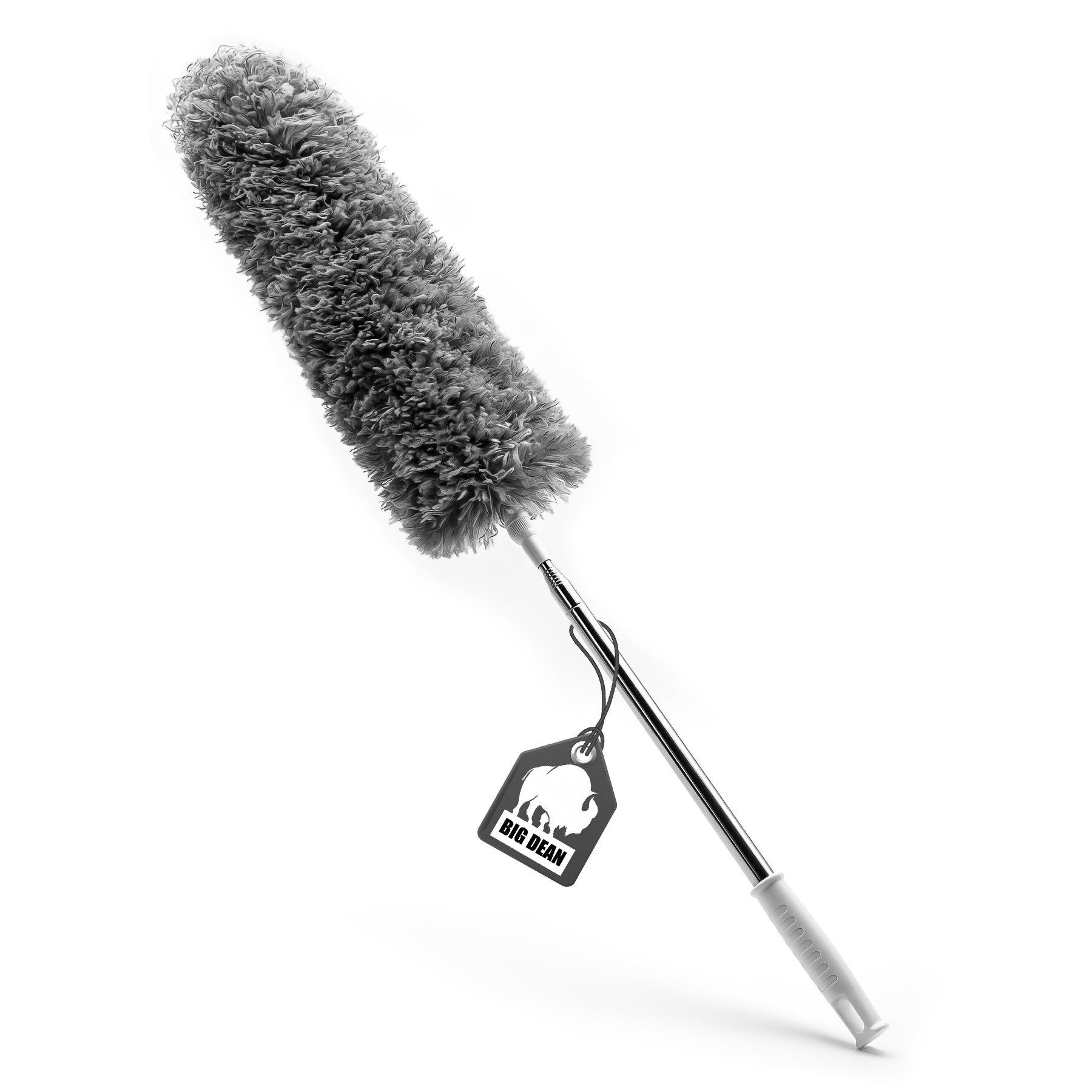 BigDean Staubwedel Teleskop ausziehbar waschbar & effizient gegen Staub & Spinnweben (Packung, 1-St., 1 stk), Teleksopierbar, Waschbar, Mikrofasern, Ergonomisch