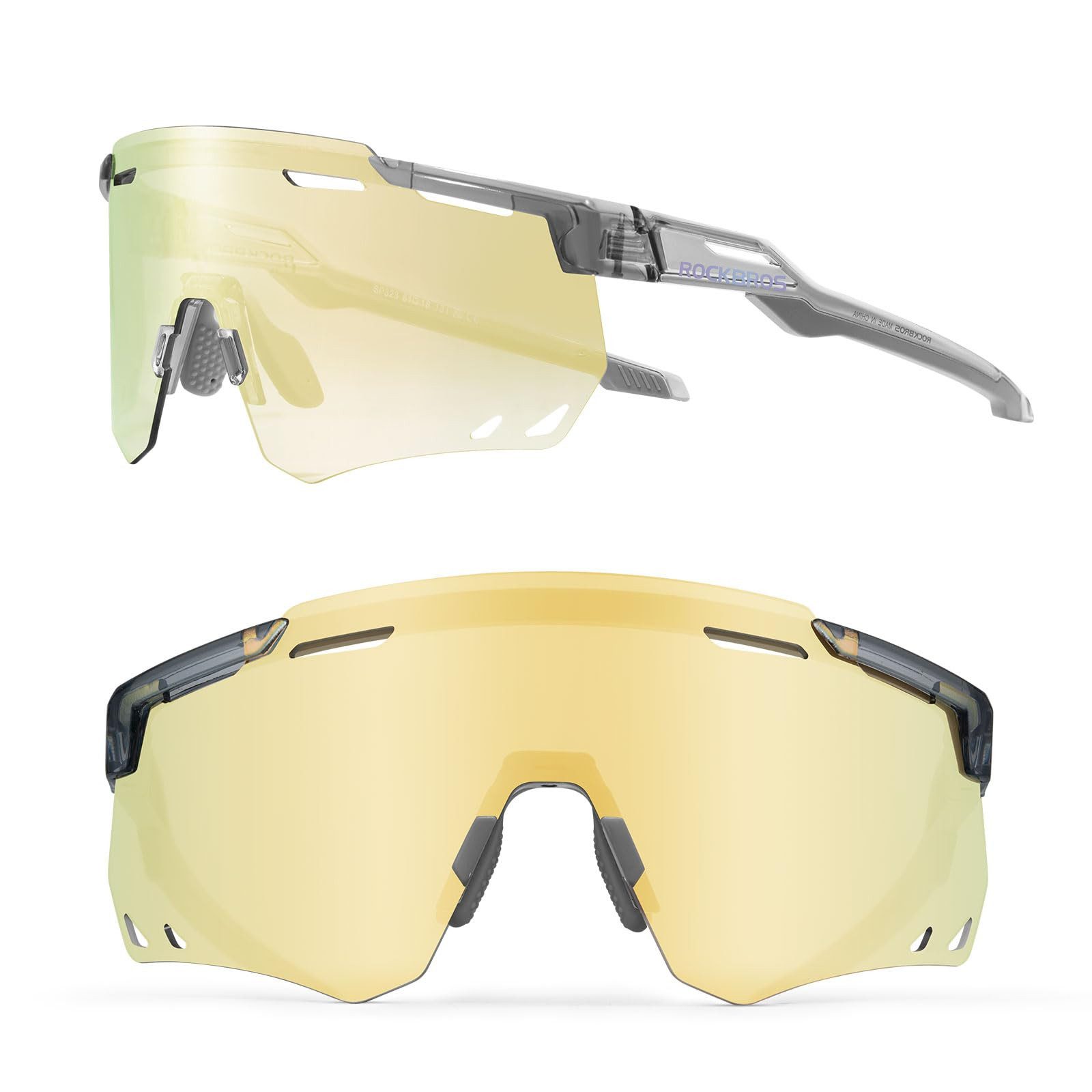 Fahrradbrille Sportbrille Herren Damen Fahrrad MTB Rennrad Outdoor TR90 Rahmen