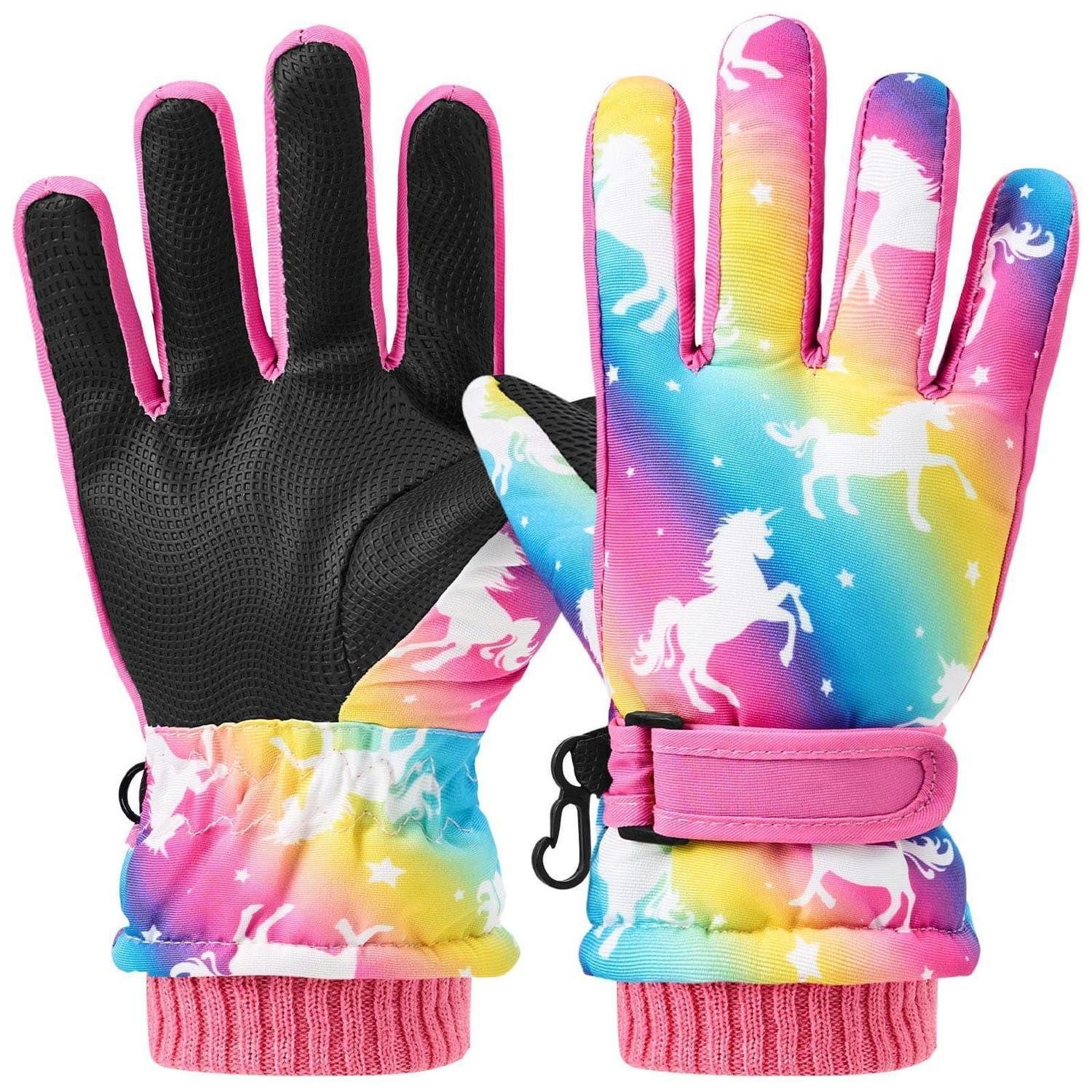 LuxusKollektion Skihandschuhe Kinder Ski Handschuhe Regenbogen 3-6 Jahre (1-St)