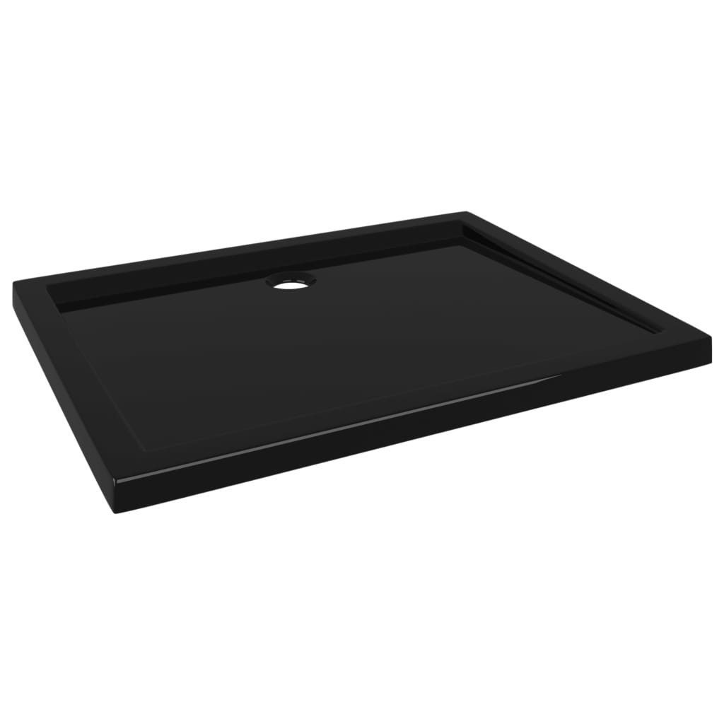 vidaXL Duschwanne Duschtasse ABS Rechteckig Schwarz günstig online kaufen