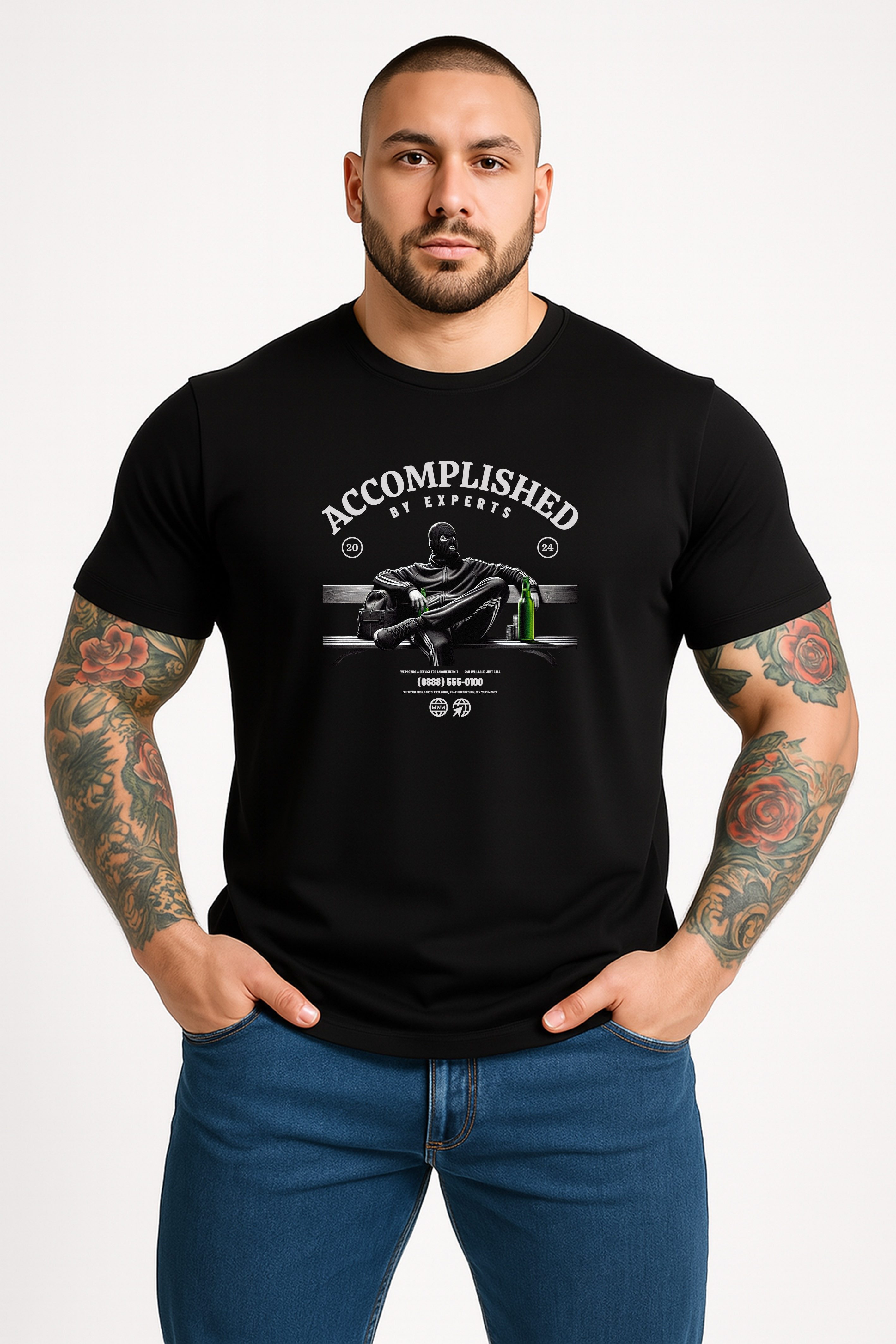 Banco T-Shirt Herren mit Print - Urban Streetwear "Accomplished by Experts" günstig online kaufen