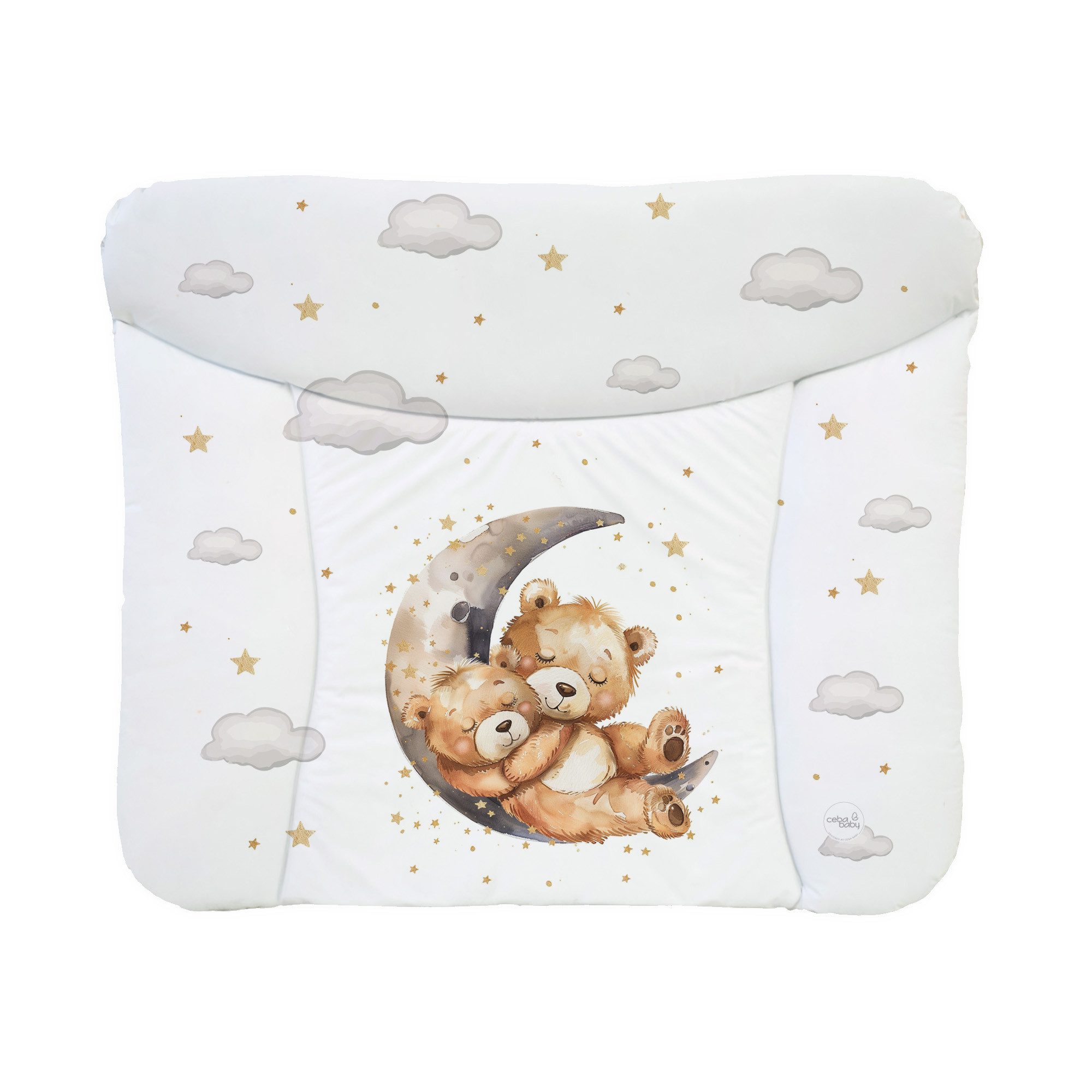 CEBA BABY Wickelauflage Weiche Wickeltischauflage 50 x 70 cm, 72 x 75 cm, 85 x 72 cm, Wickelauflage für Junge und Mädchen - Wasserdicht, abwaschbar