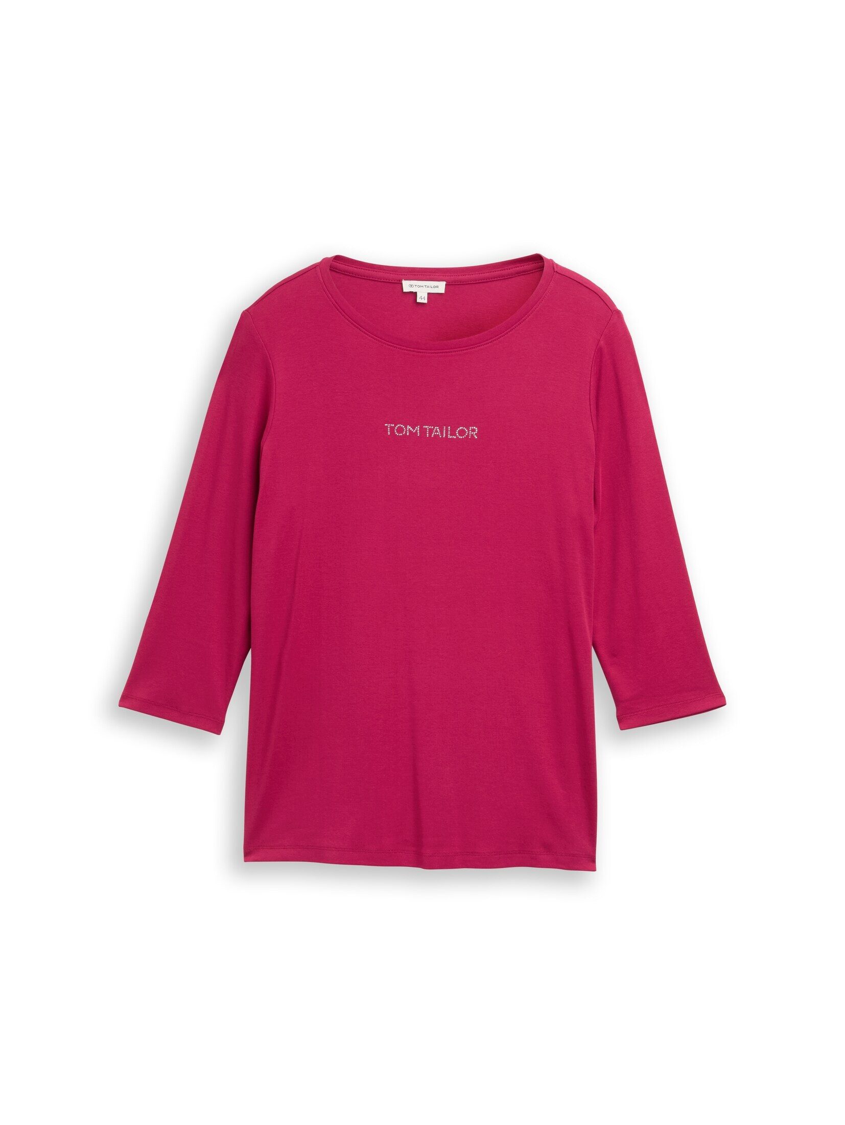 TOM TAILOR PLUS 3/4-Arm-Shirt T-Shirt Plus Size - Slim Fit Langarmshirt mit günstig online kaufen