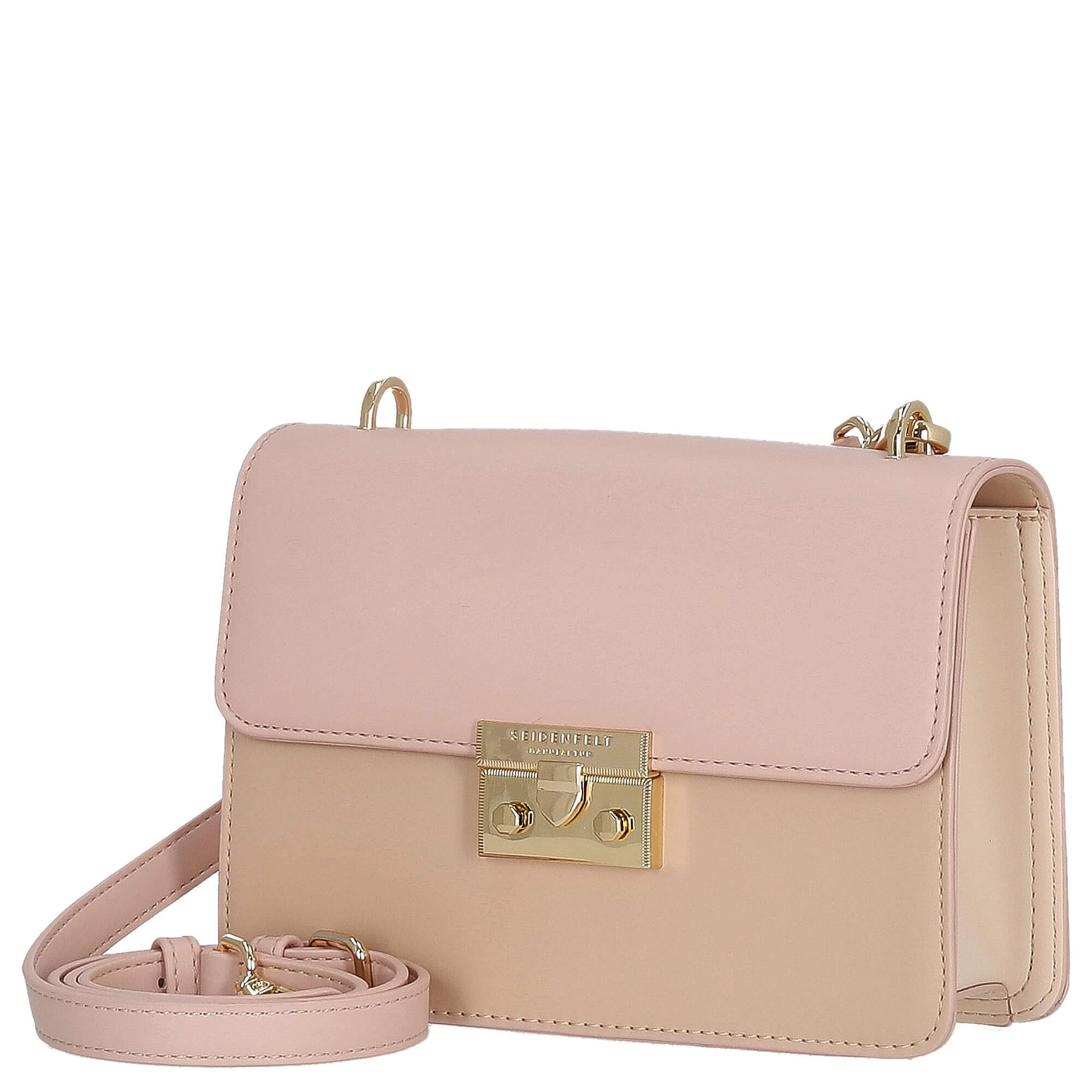 Seidenfelt Manufaktur Umhängetasche Tricolor Pitea - Umhängetasche 21 cm (powder blush)