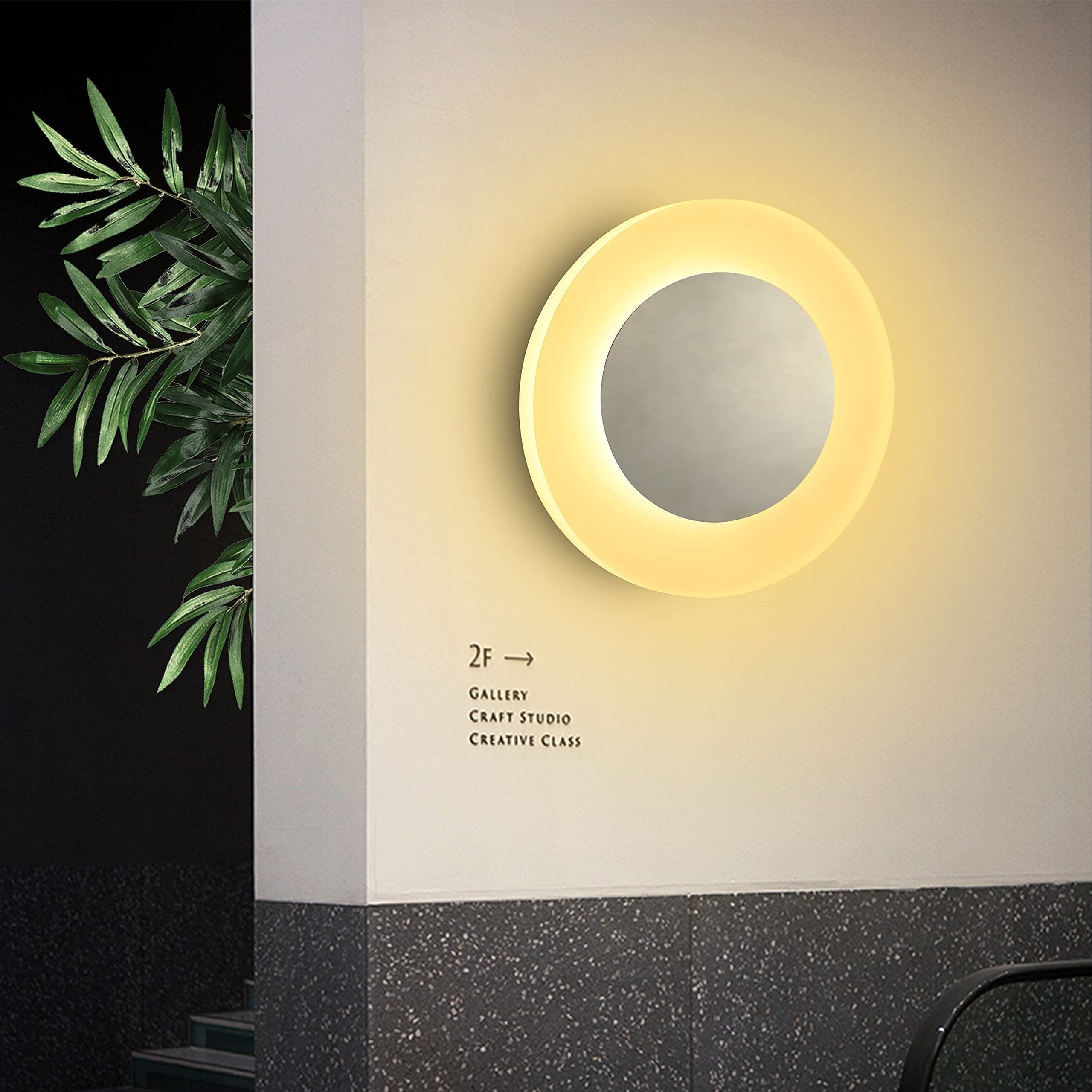 Nettlife LED Wandleuchte Wandlampe innen Flur modern Wand, LED fest integri günstig online kaufen