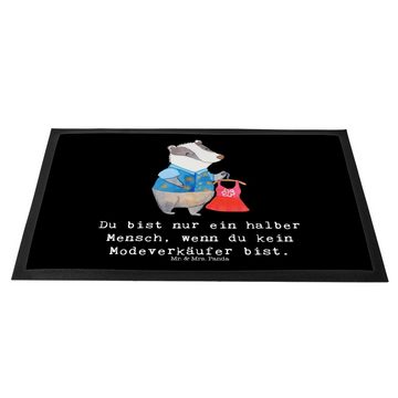 Fußmatte Modeverkäufer mit Herz - Schwarz - Geschenk, Motivfußmatte, Vorleger, Mr. & Mrs. Panda, Höhe: 0.6 mm