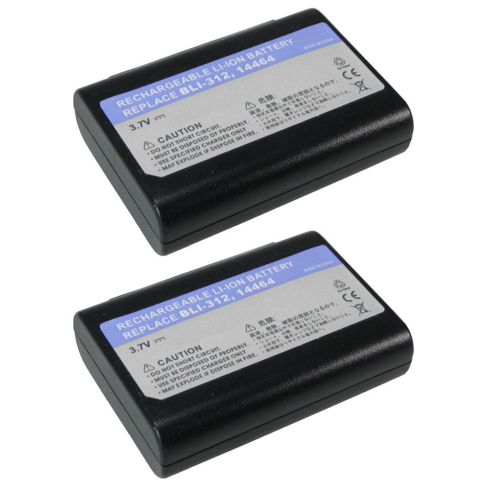 Trade-Shop 2x Akku passend für Leica BLI312 BM8 M8 M8.2 M9 14464 M9P M9P M9P ME Kamera-Akku Li-Ion 1800 mAh (3,7 V)